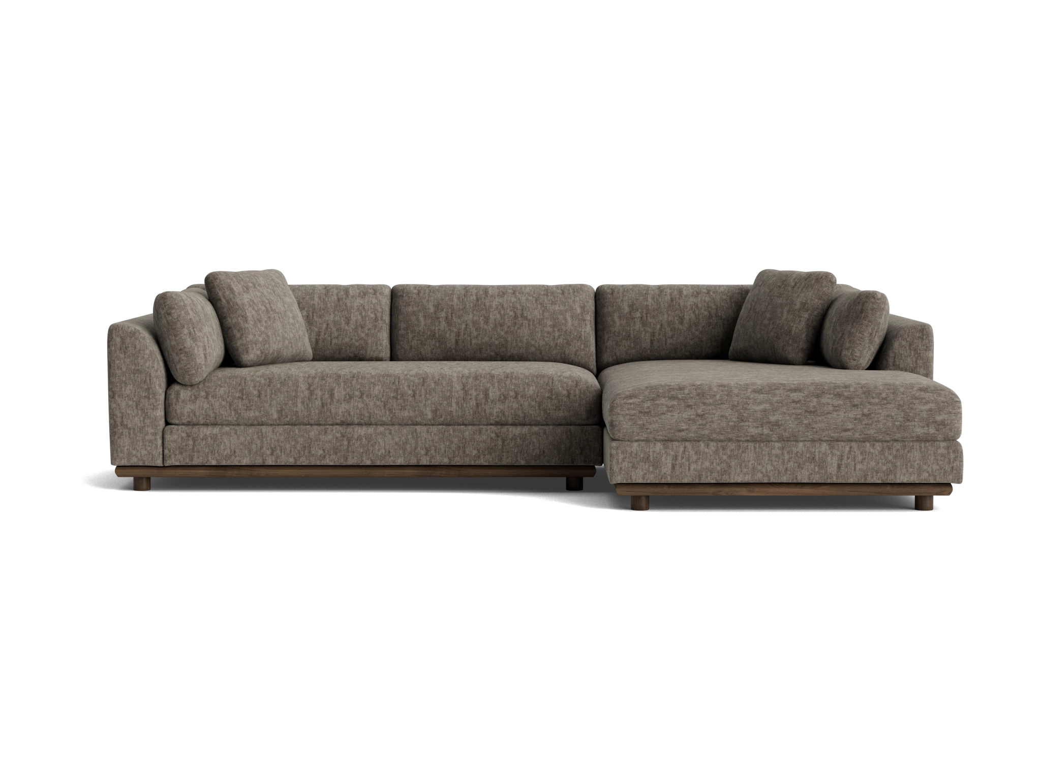 miller double chaise sectional crave mocha latte