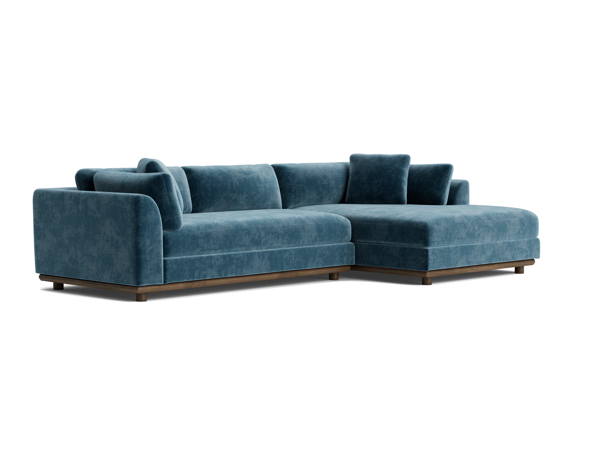 miller double chaise sectional harper biscay bay