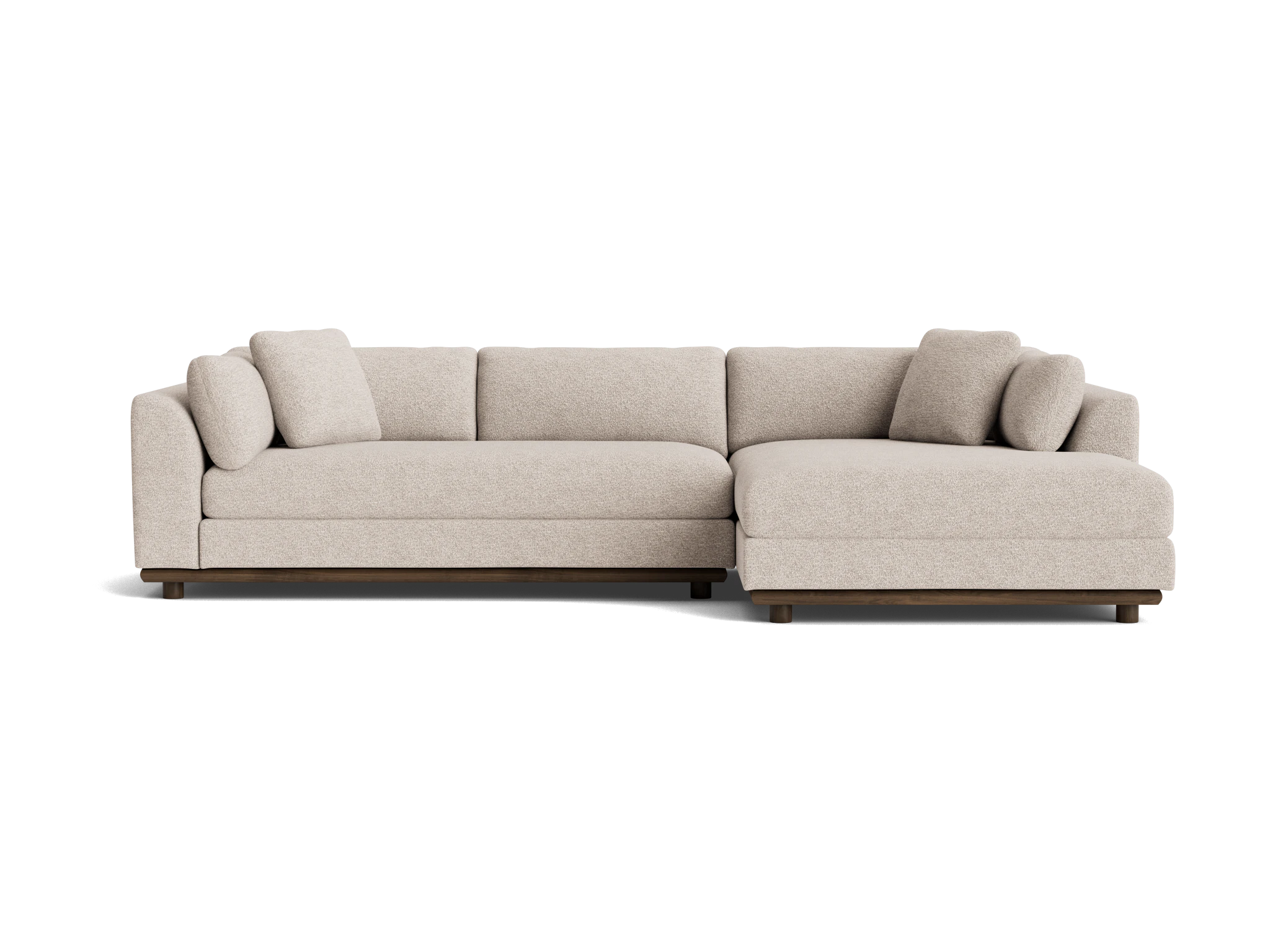 miller double chaise sectional borough cotton