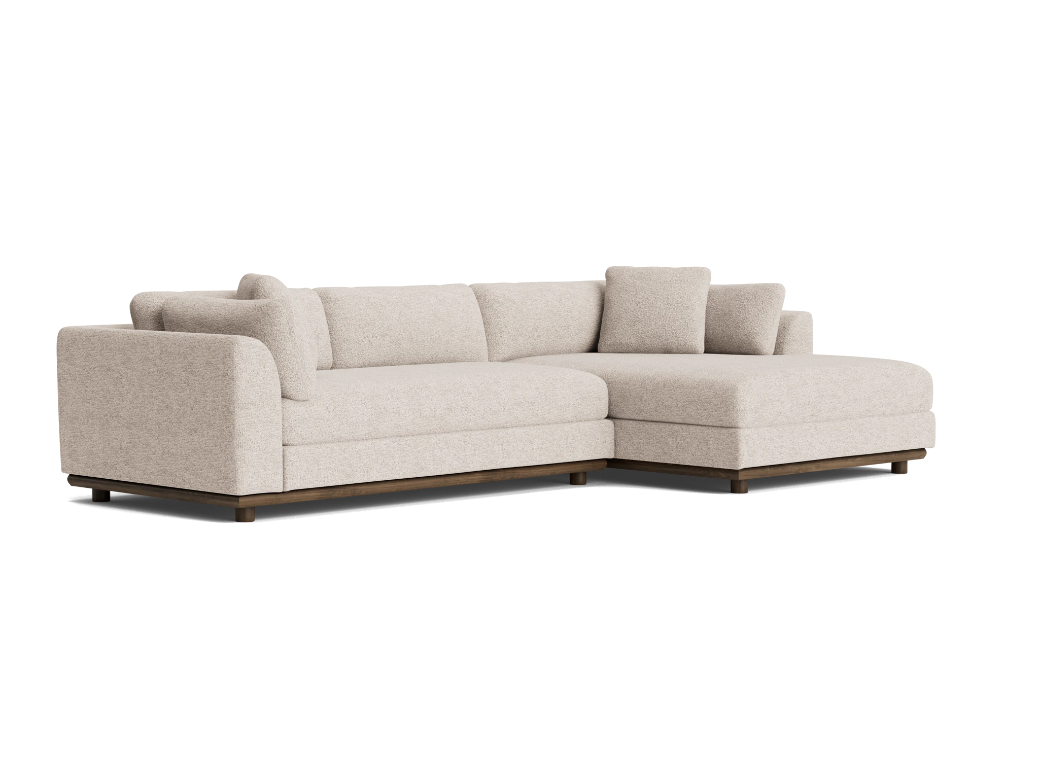 miller double chaise sectional borough cotton