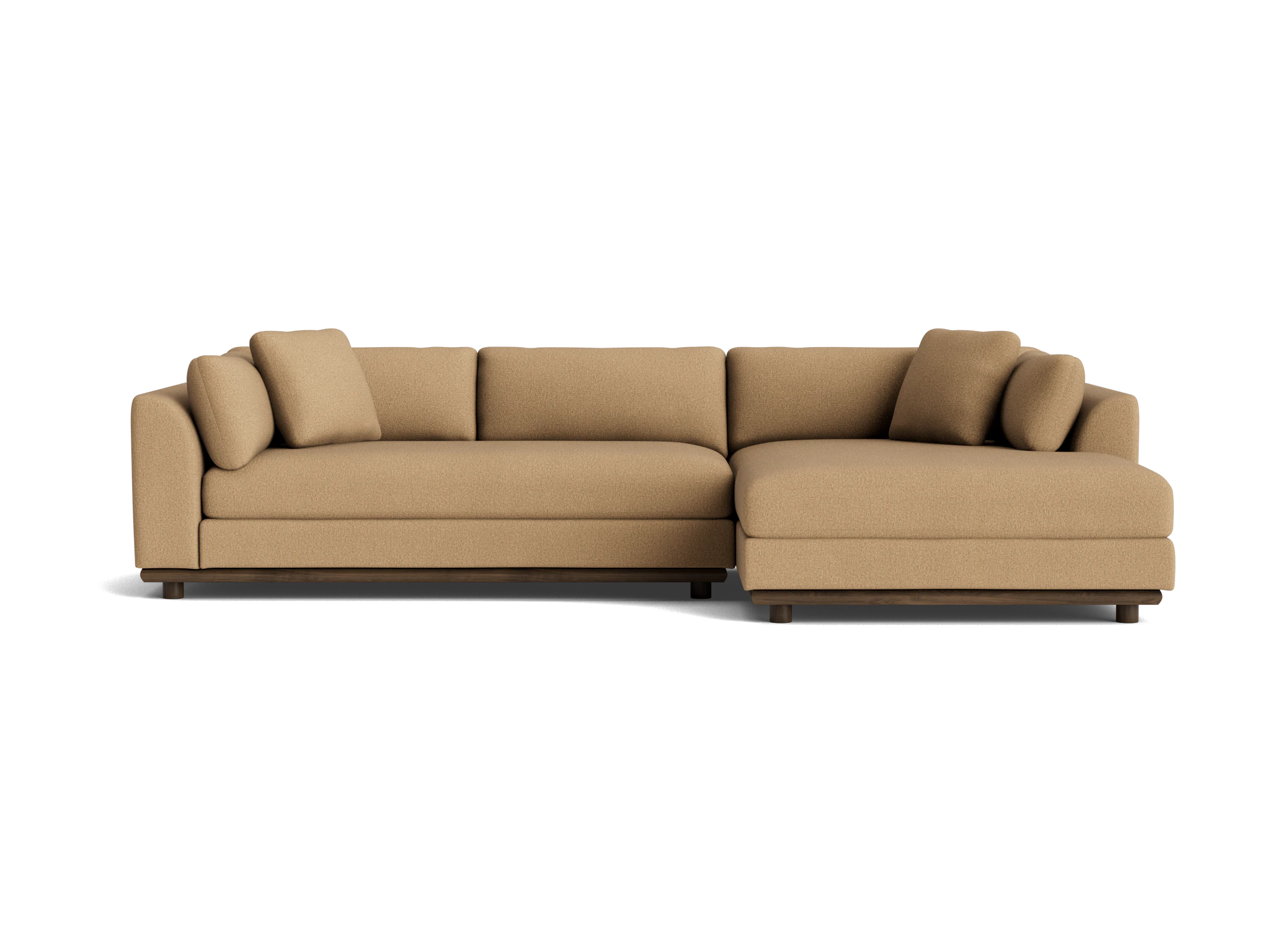 miller double chaise sectional faithful sand