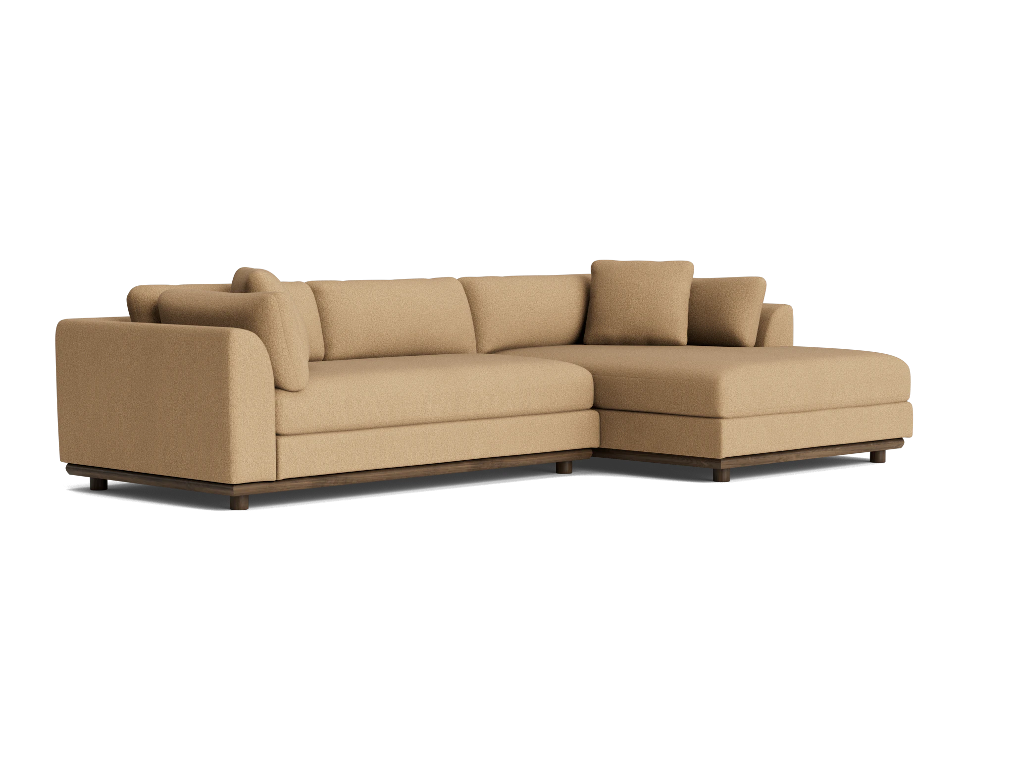 miller double chaise sectional faithful sand