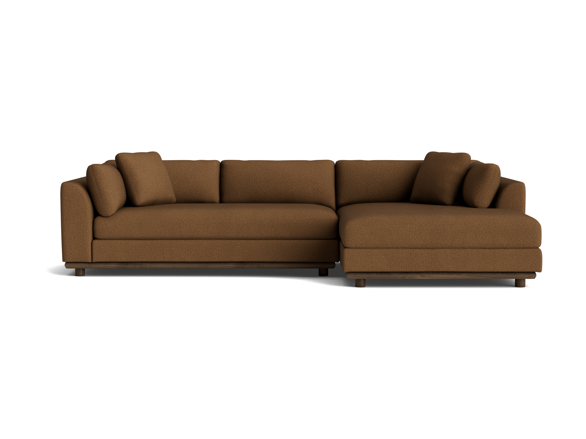 miller double chaise sectional faithful mocha