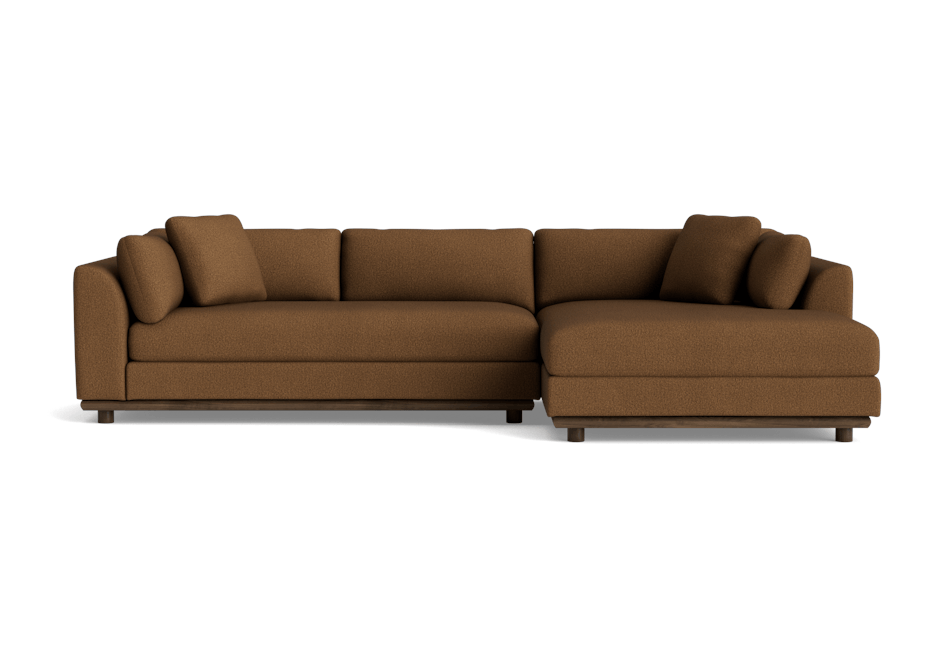 miller double chaise sectional faithful mocha