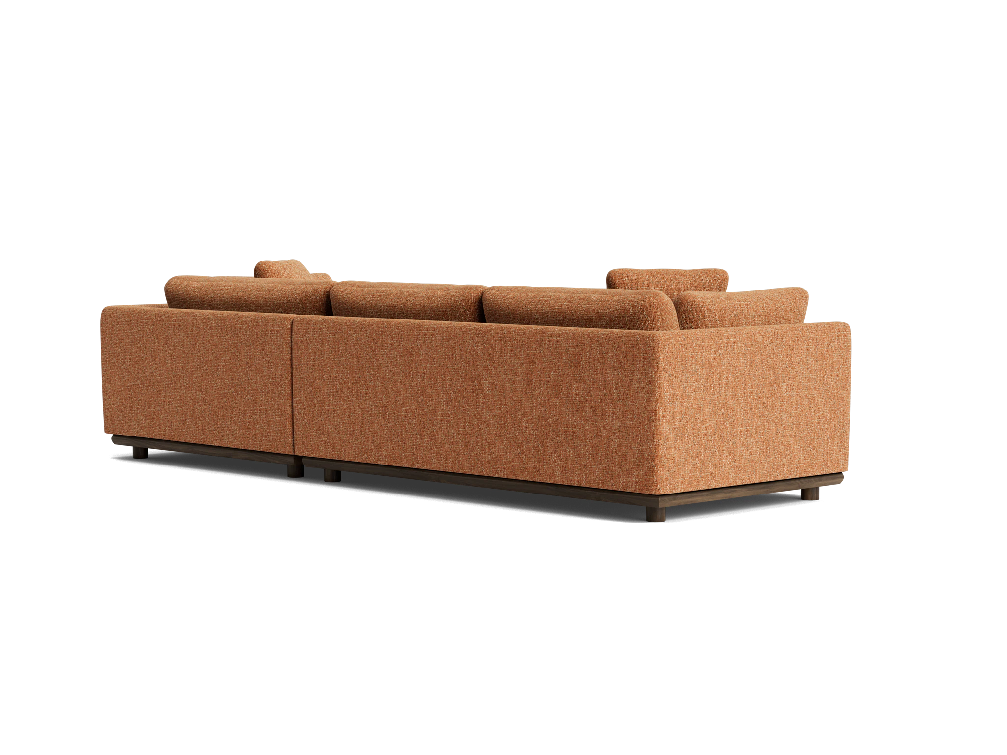 miller double chaise sectional bungalow pantone glazed ginger