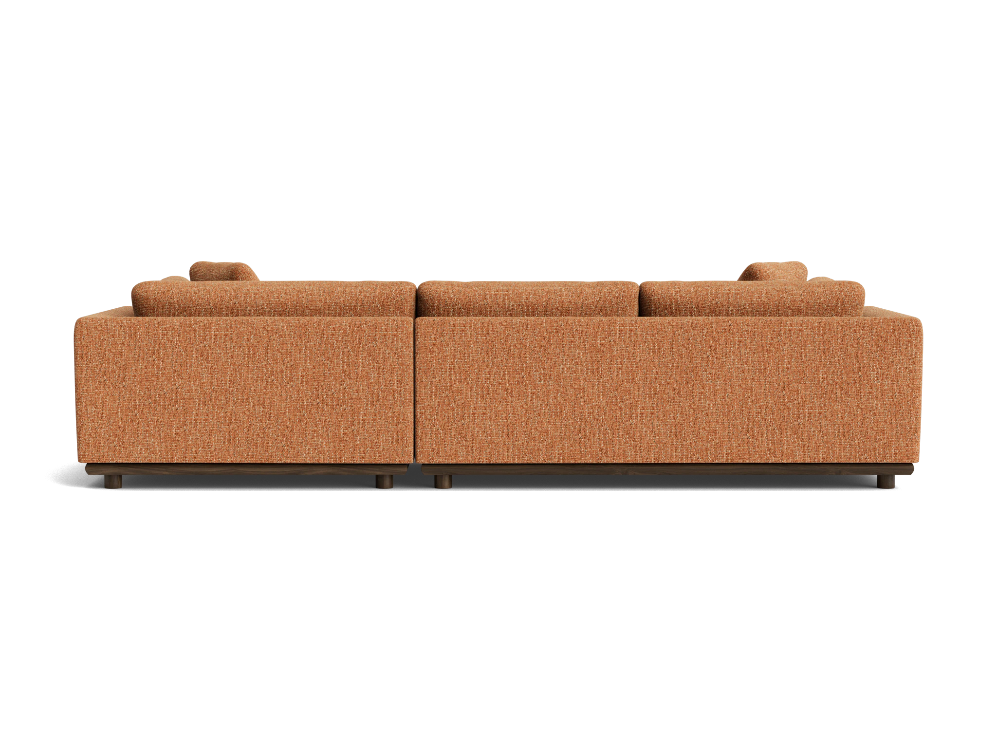 miller double chaise sectional bungalow pantone glazed ginger