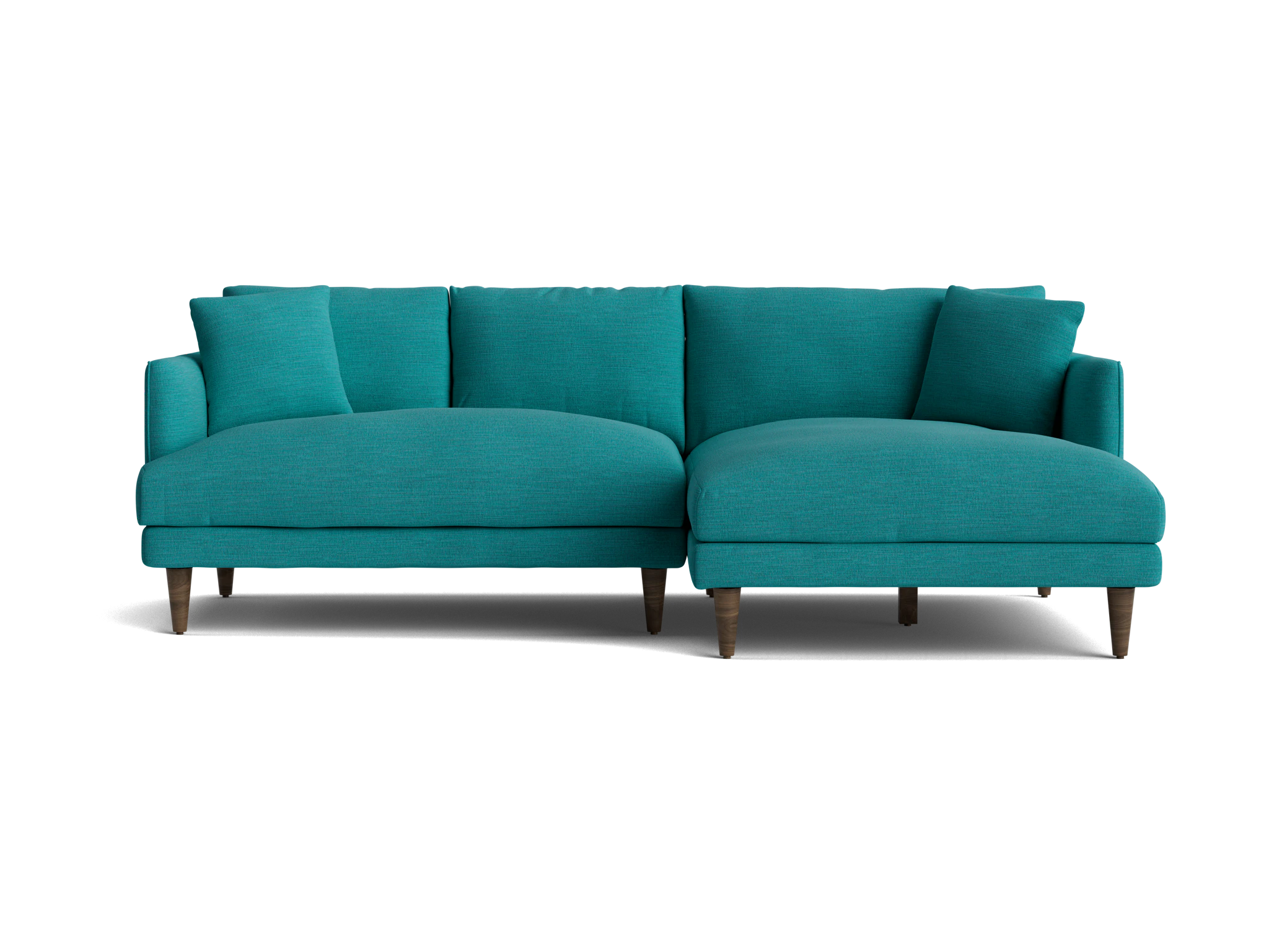 lewis apartment sectional lucky turquoise