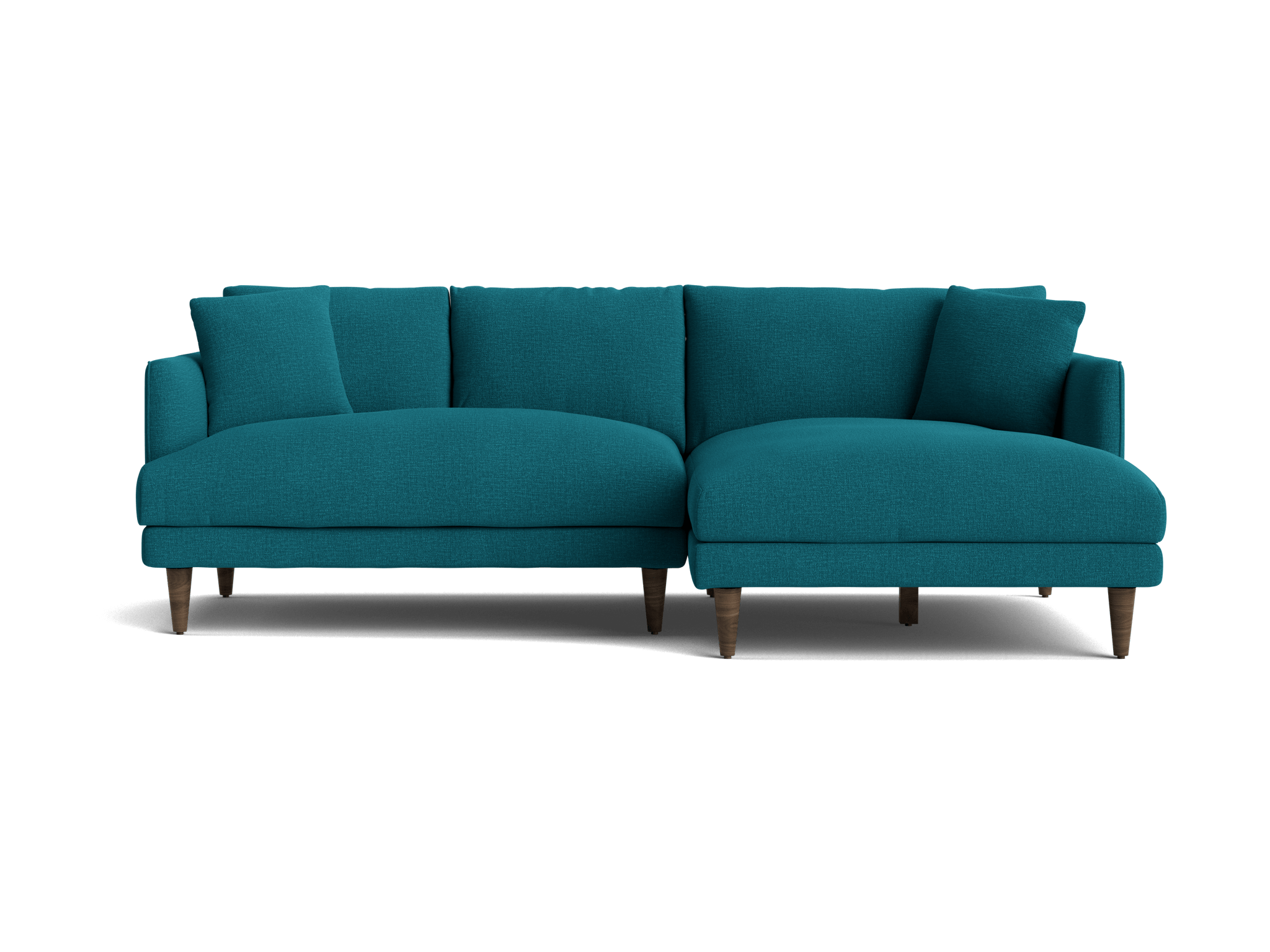 lewis apartment sectional key largo zenith teal