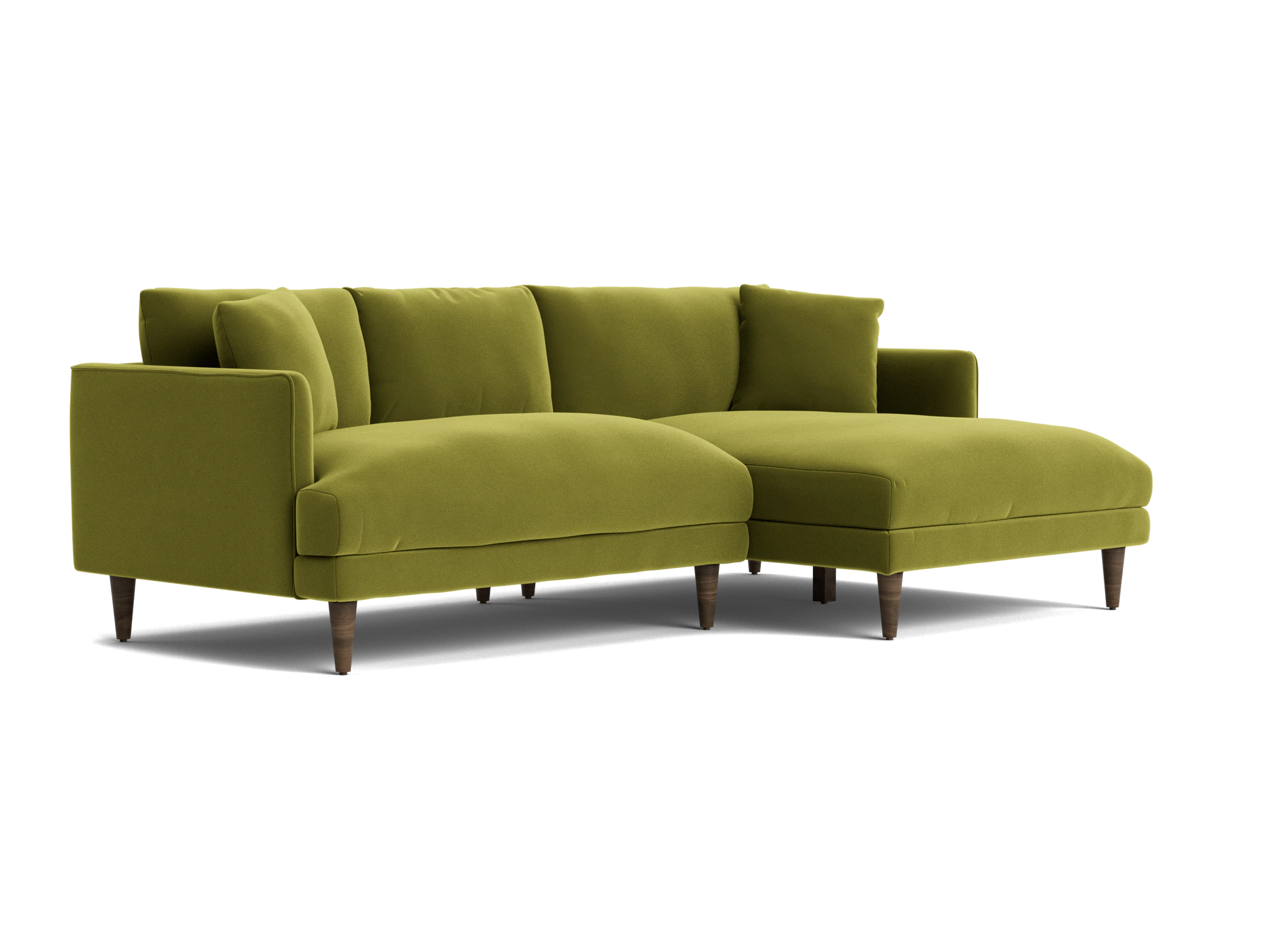 lewis apartment sectional royale apple