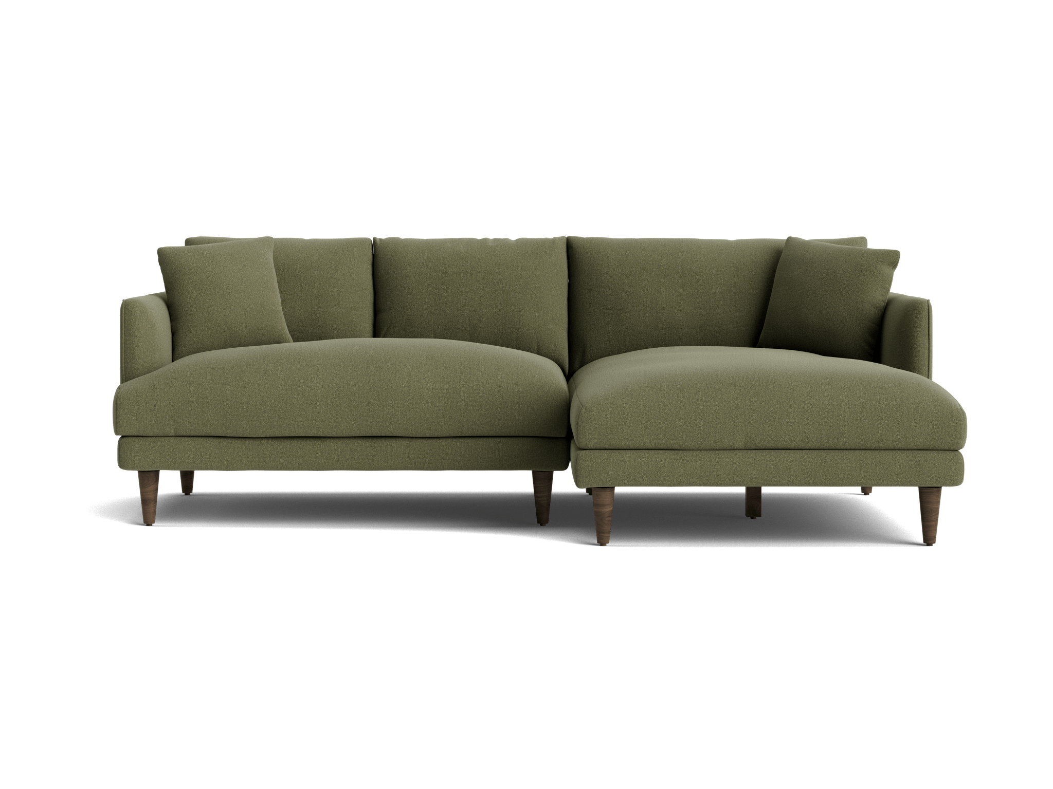 lewis apartment sectional faithful olive