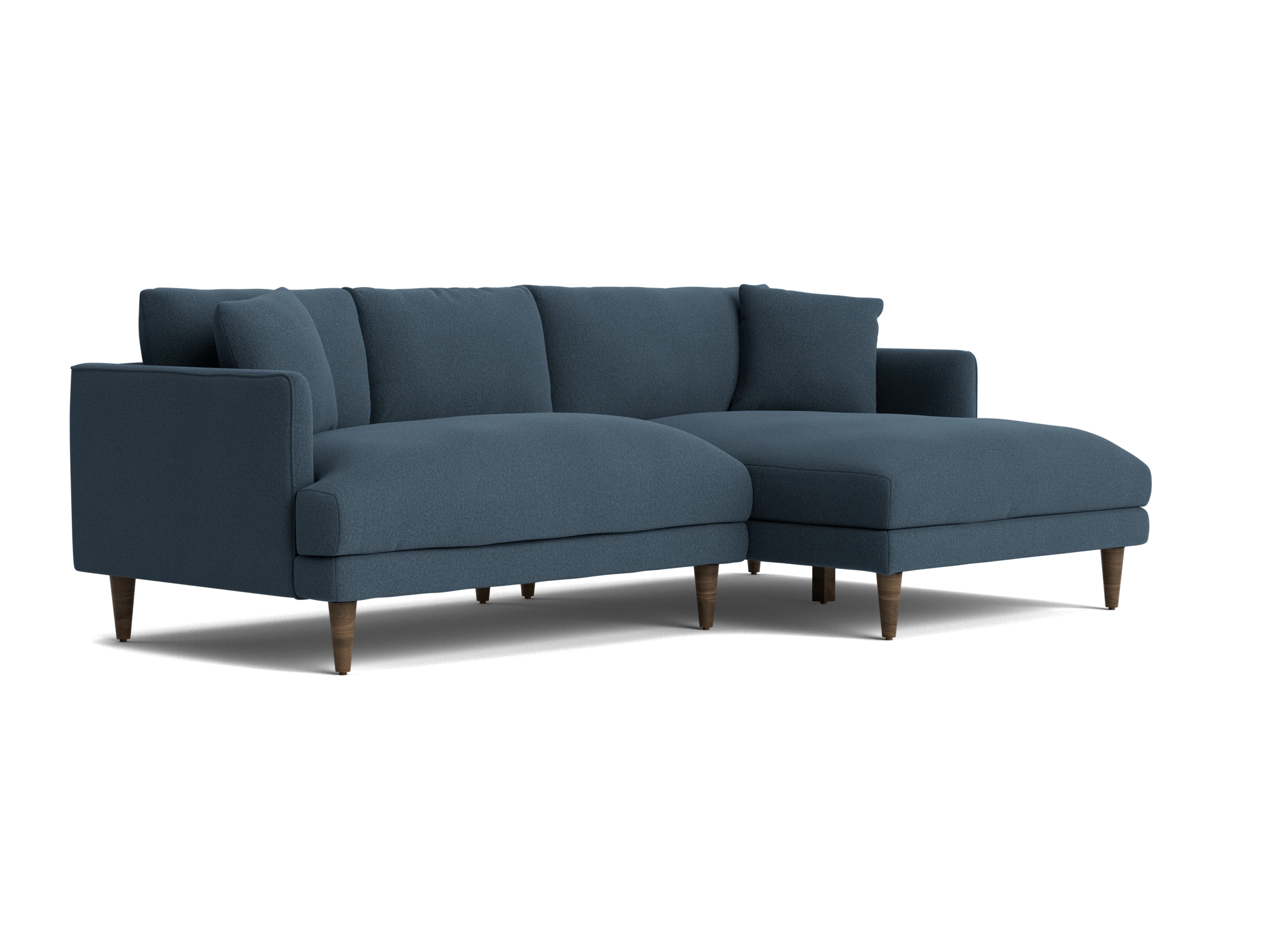 lewis apartment sectional faithful indigo