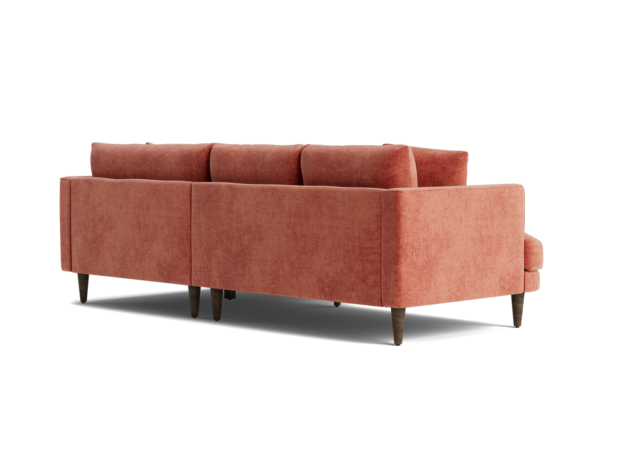 lewis apartment sectional plush terra rose