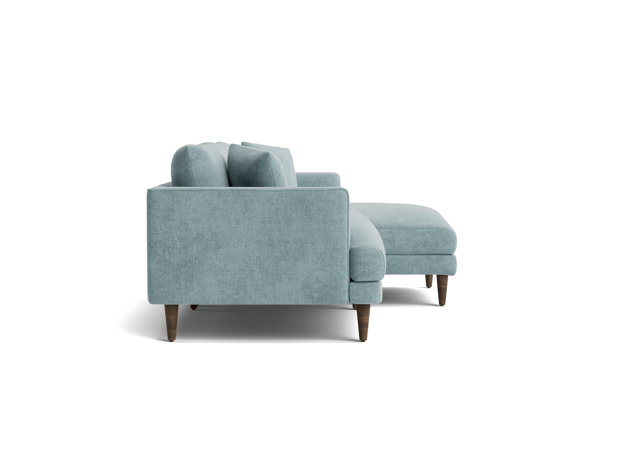 lewis apartment sectional plush mist