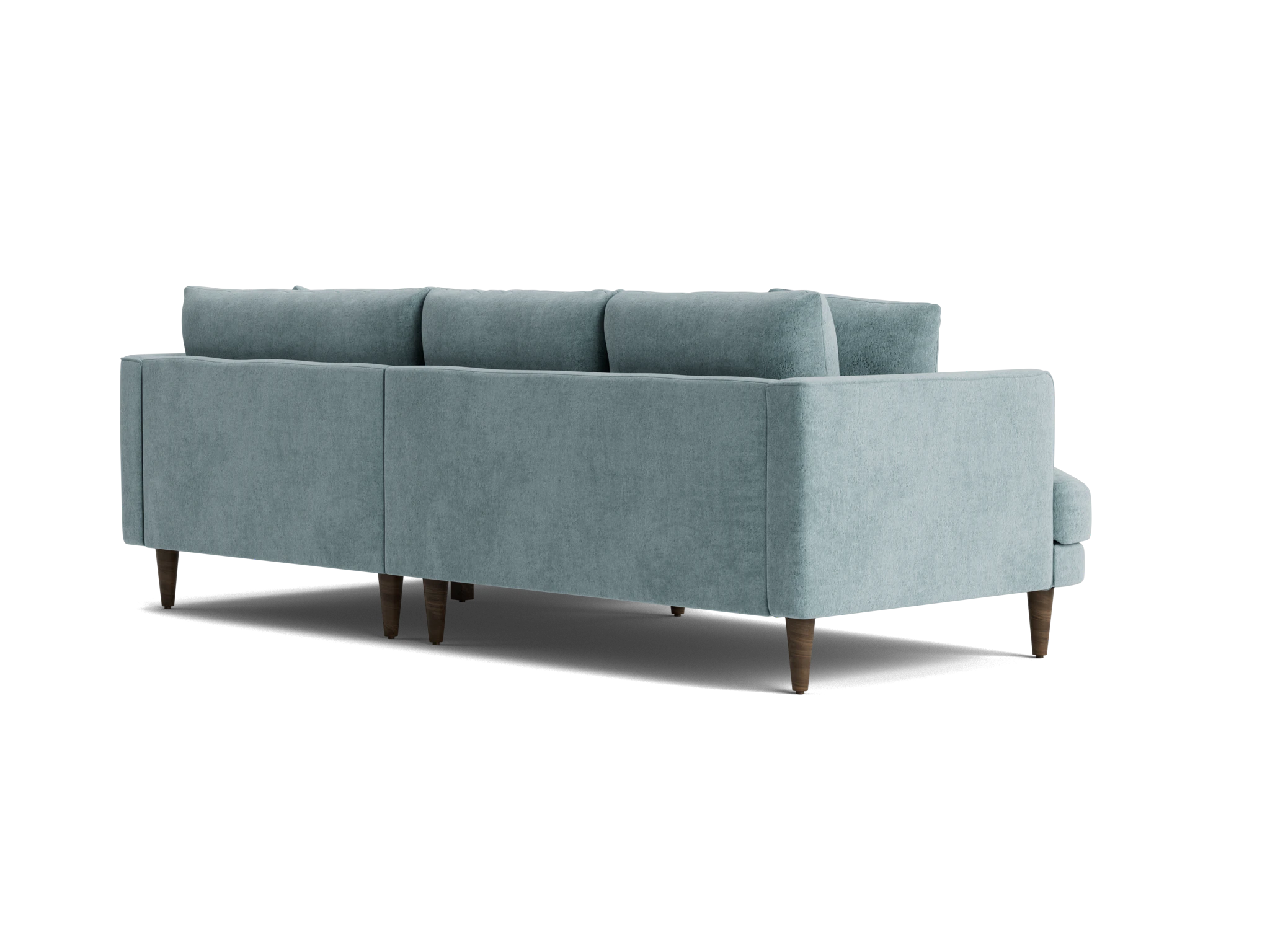 lewis apartment sectional plush mist