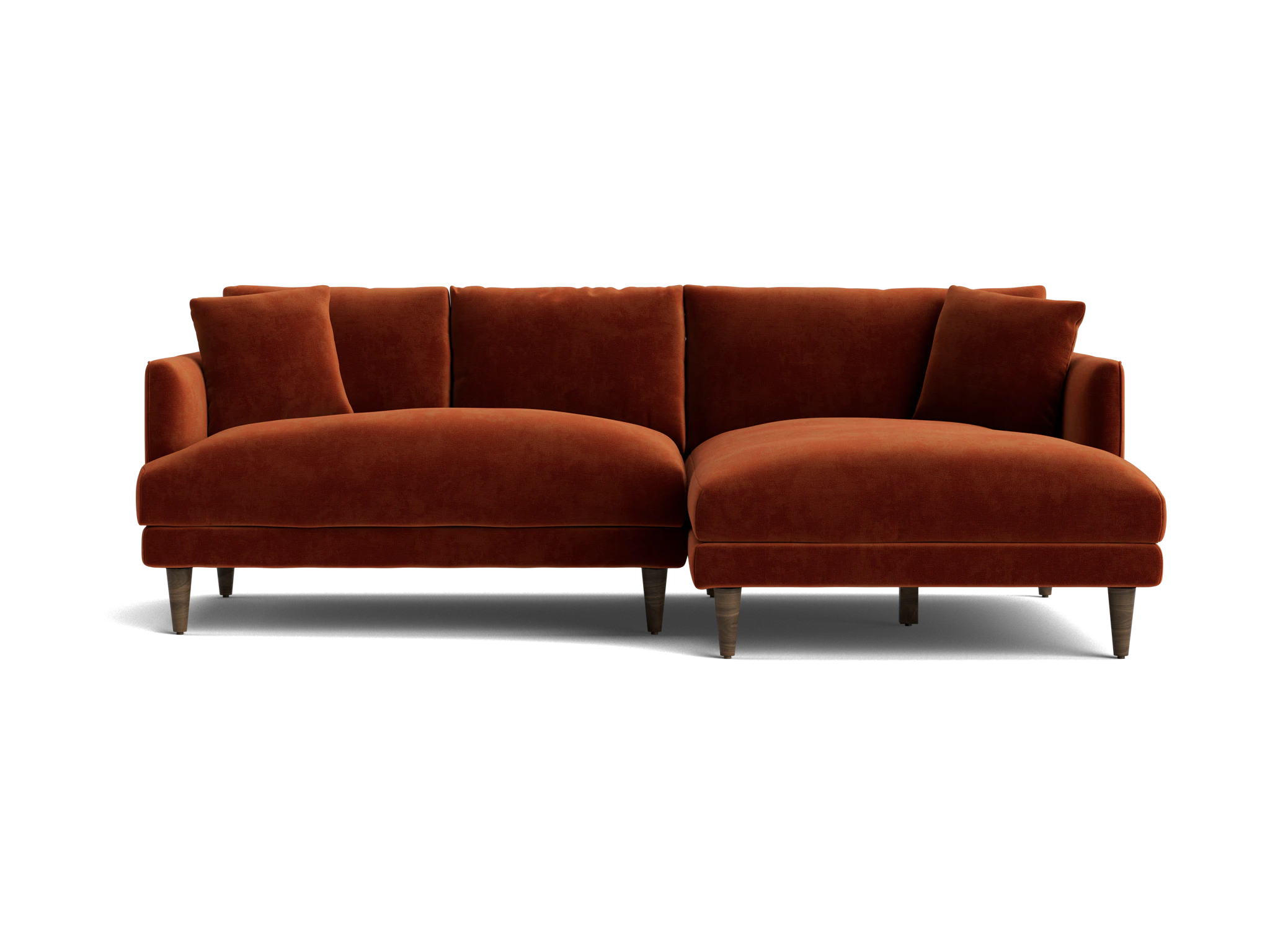 lewis apartment sectional harper cinnamon