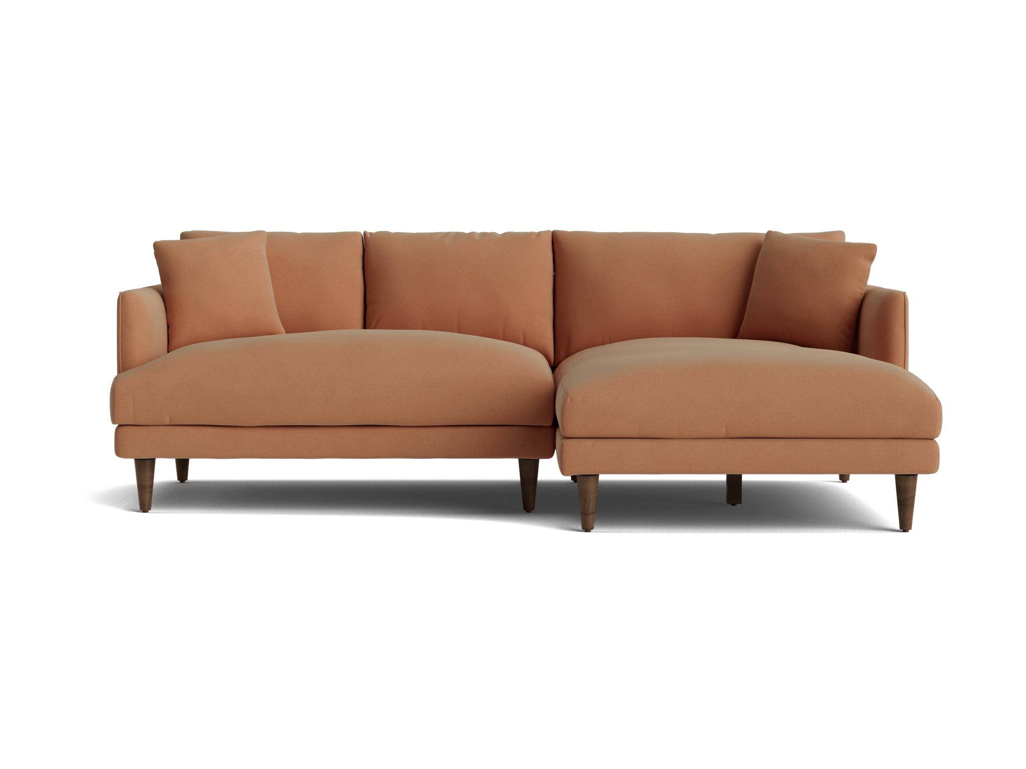 lewis apartment sectional royale pantone mocha mousse