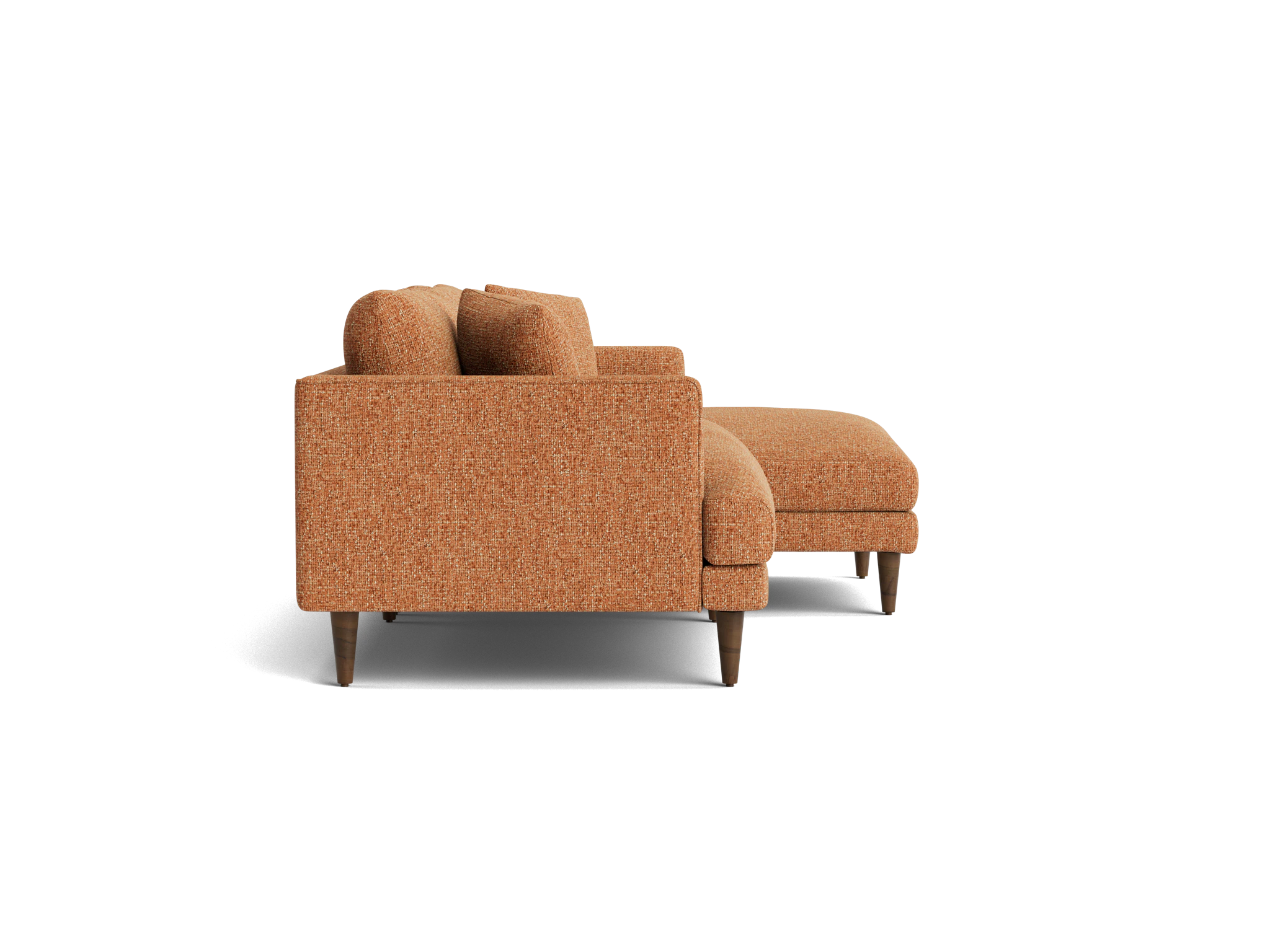 lewis apartment sectional bungalow pantone glazed ginger