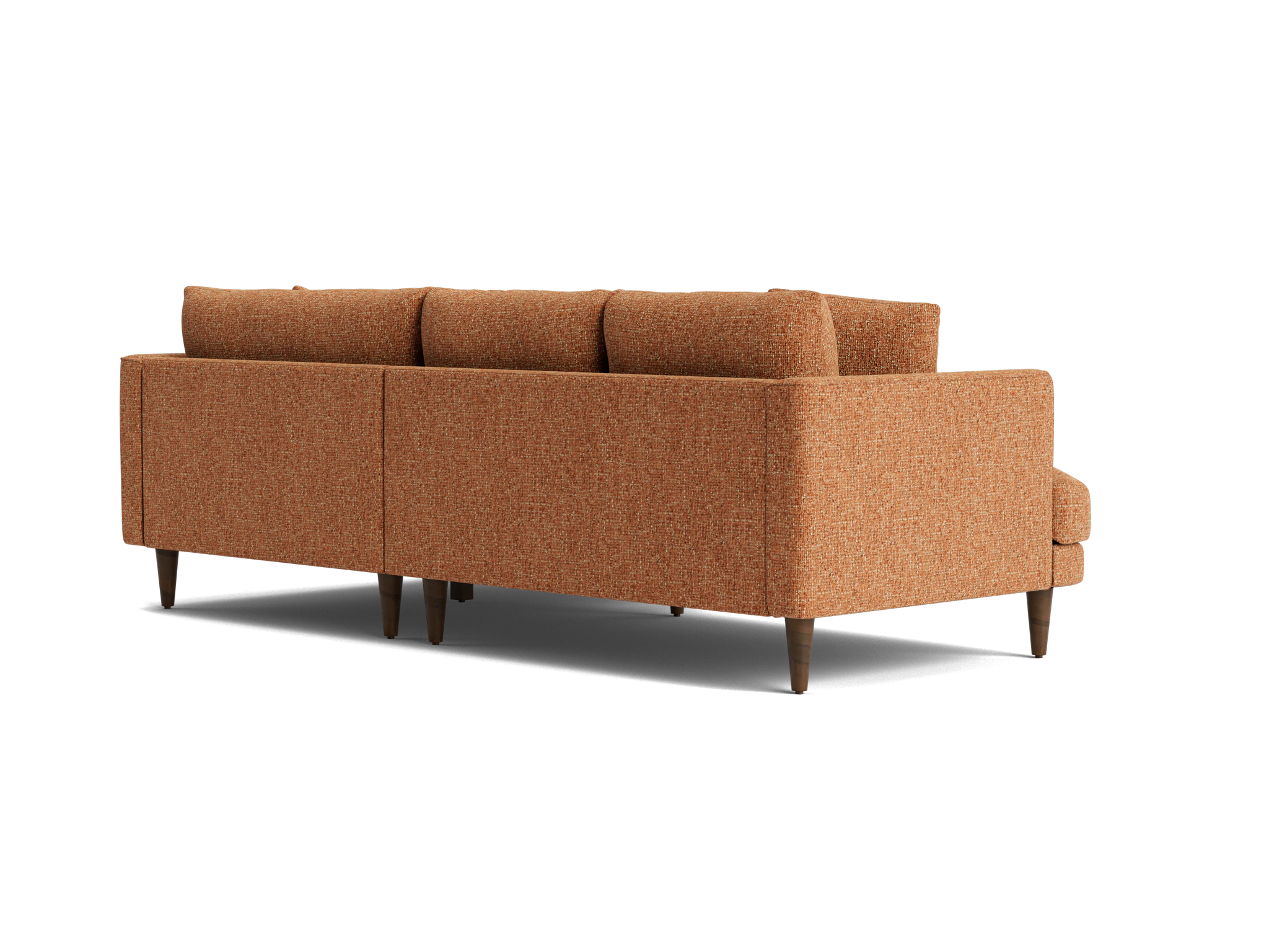 lewis apartment sectional bungalow pantone glazed ginger