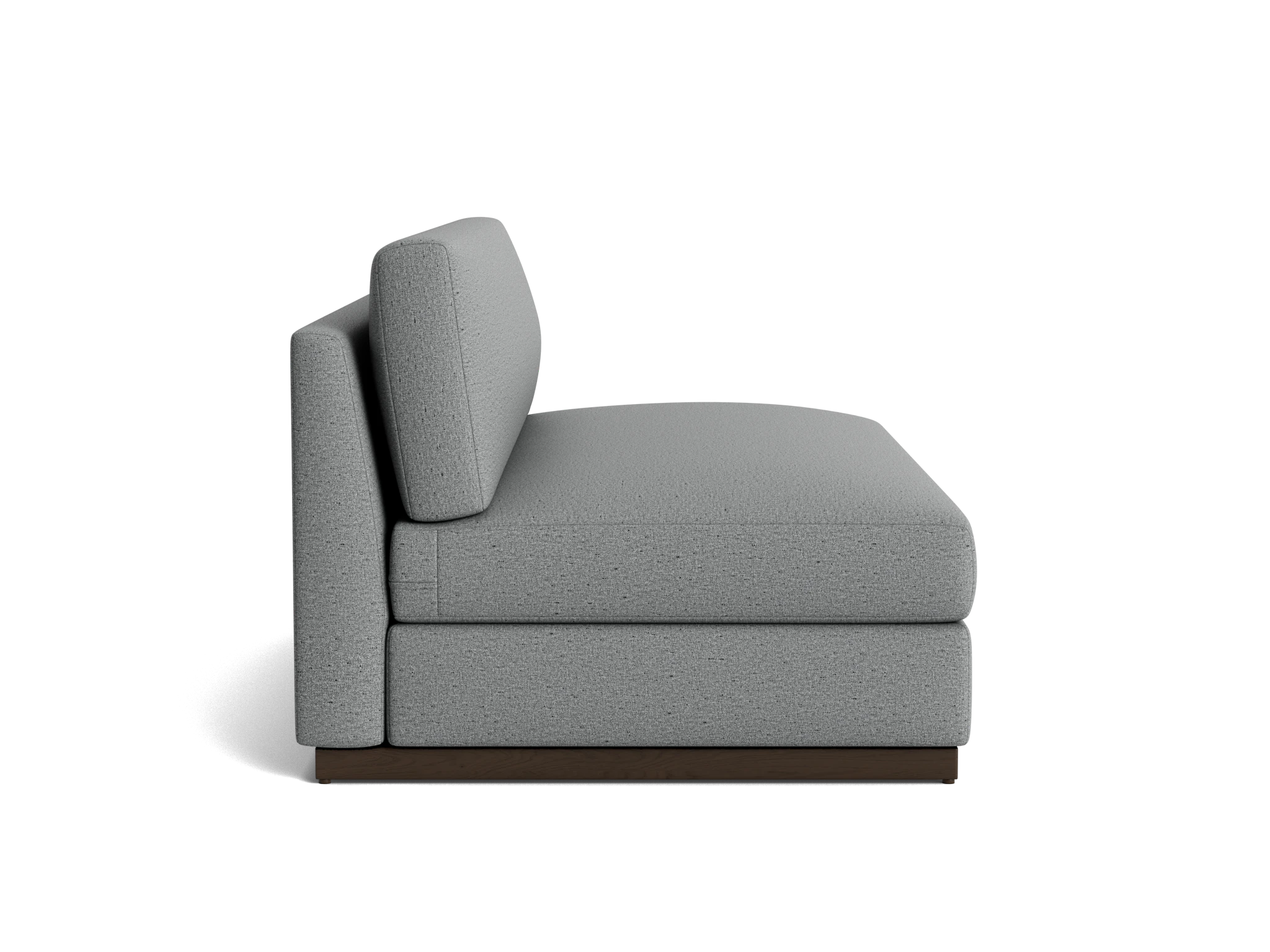 holt armless loveseat essence ash