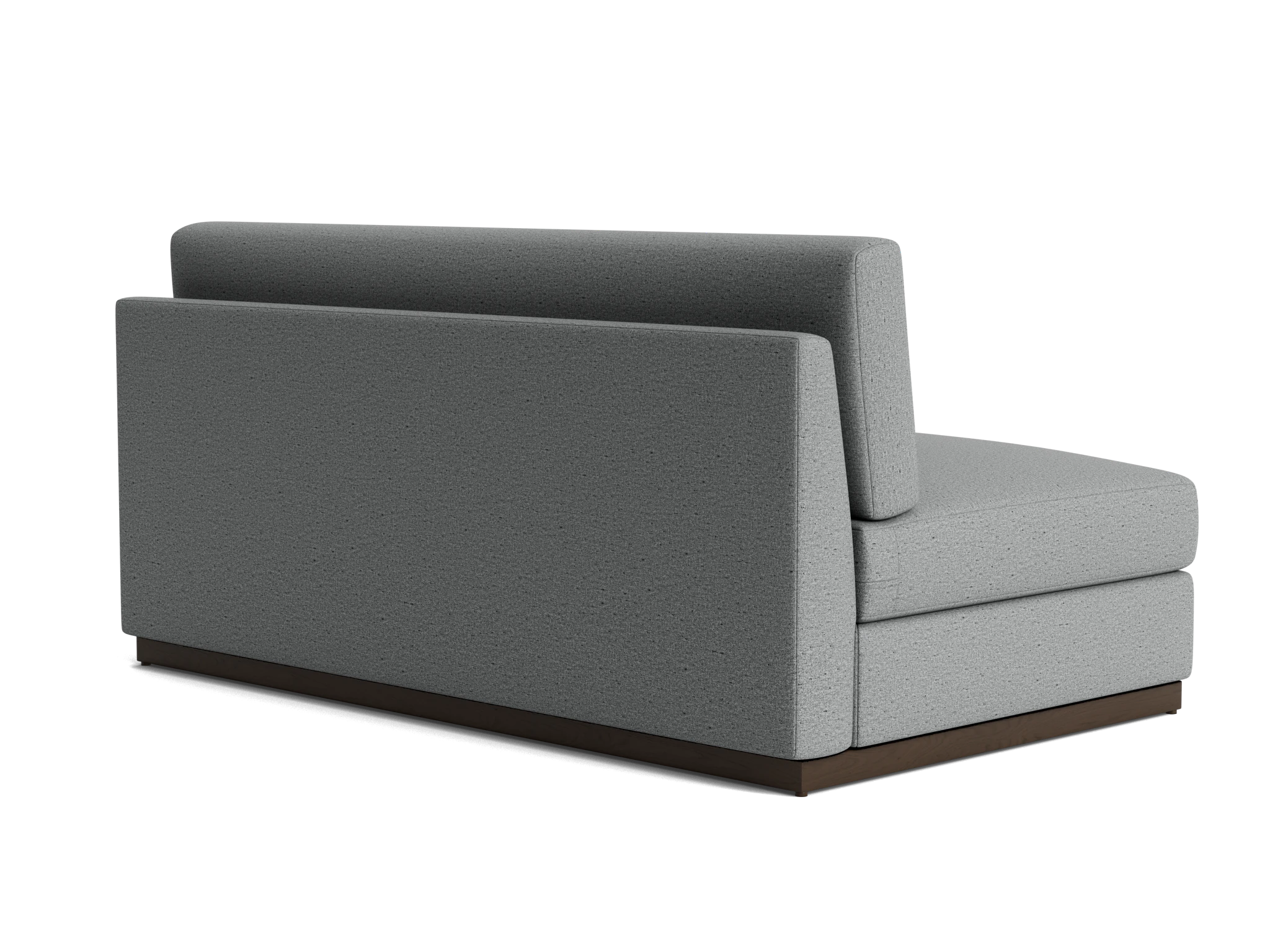holt armless loveseat essence ash