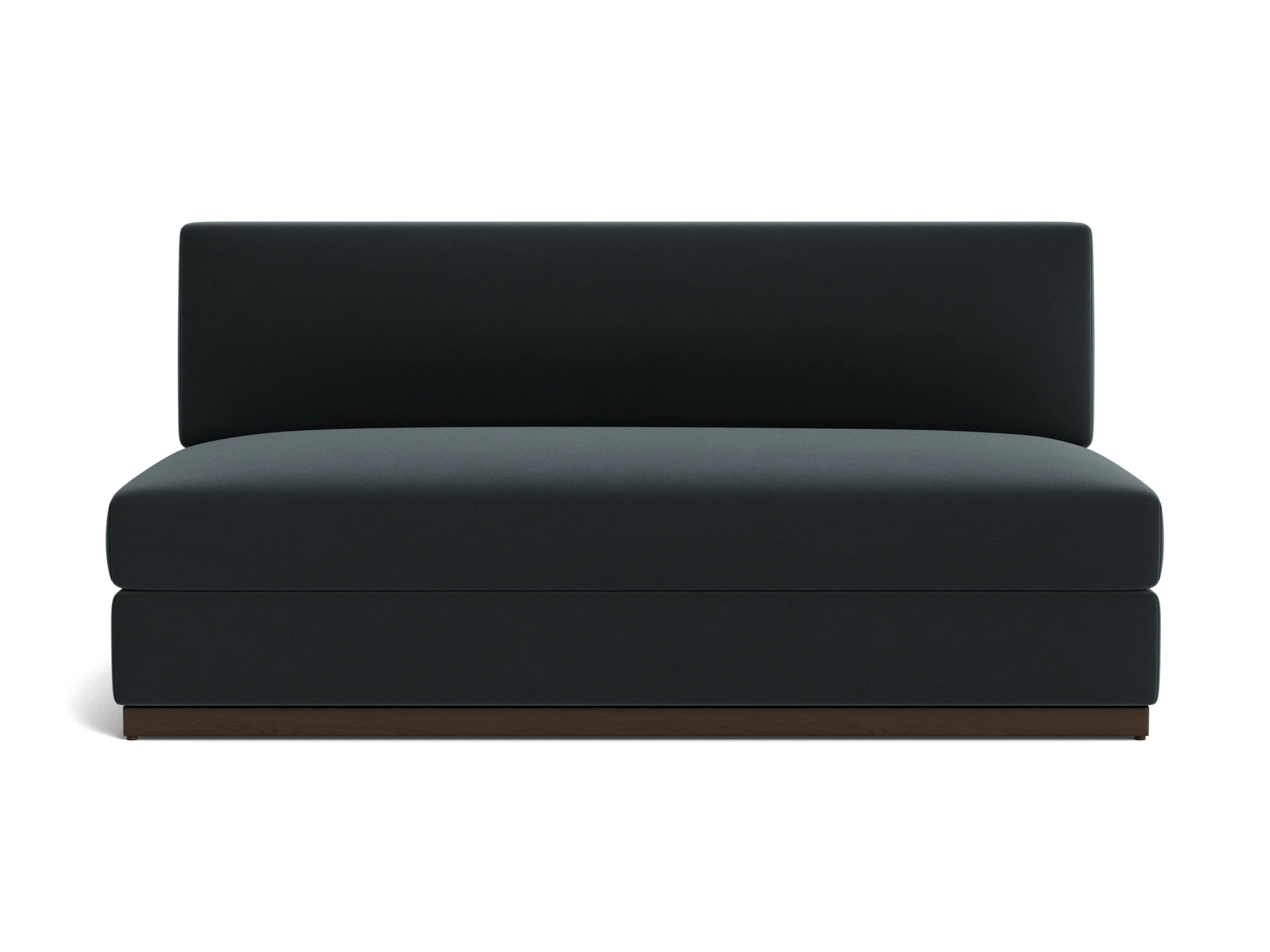 holt armless loveseat royale gunmetal