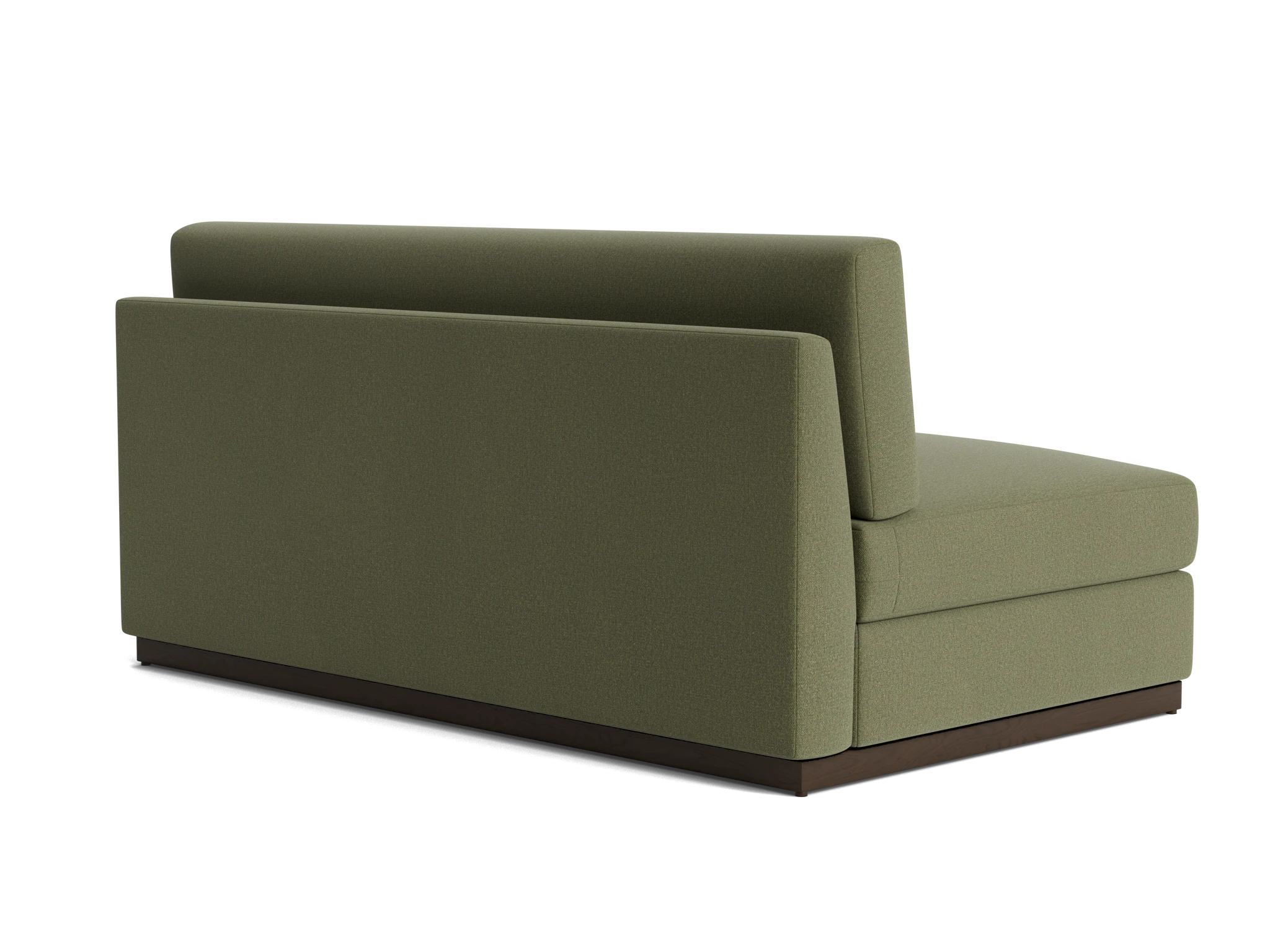 holt armless loveseat faithful olive