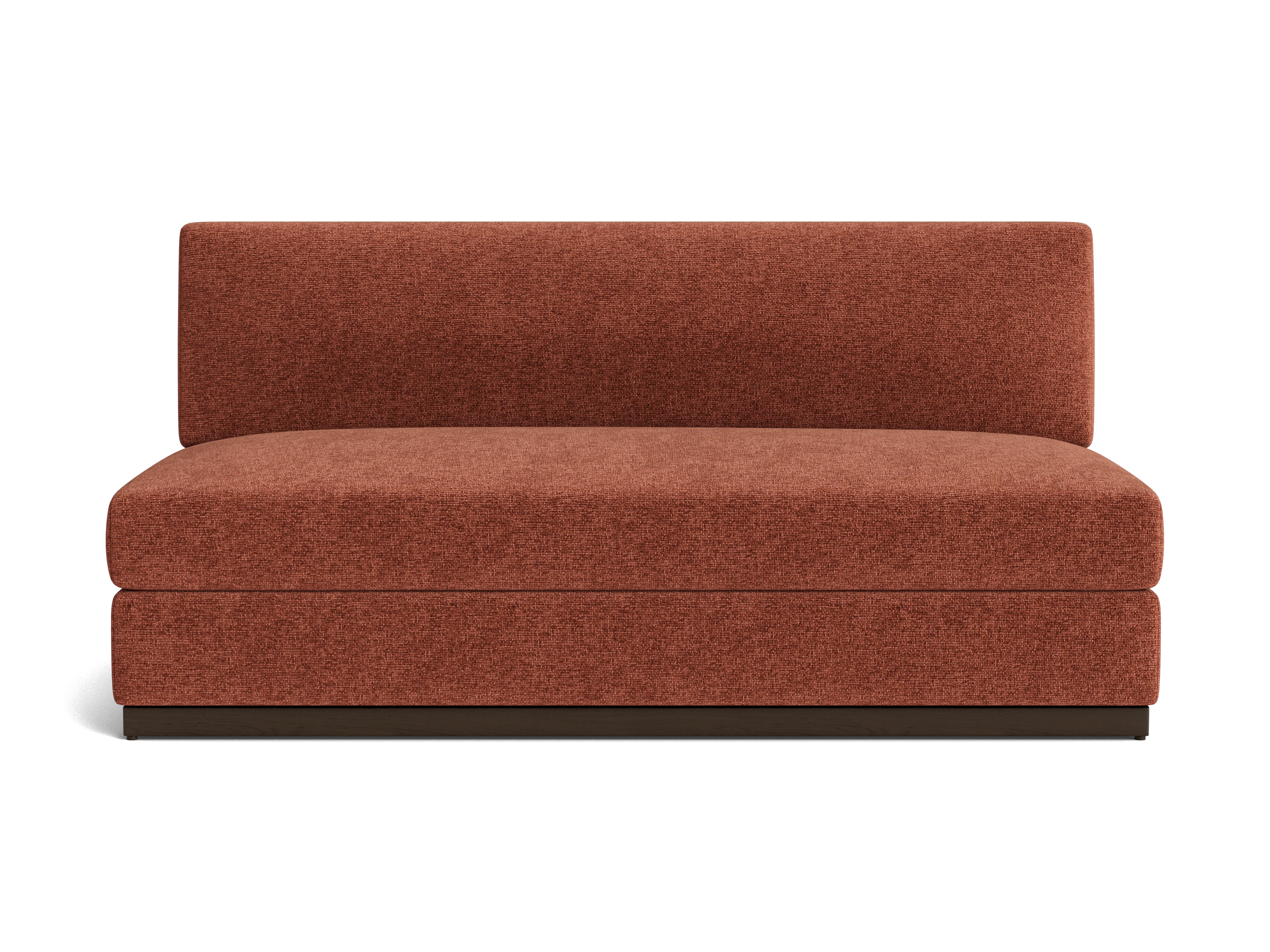holt armless loveseat bungalow terracotta