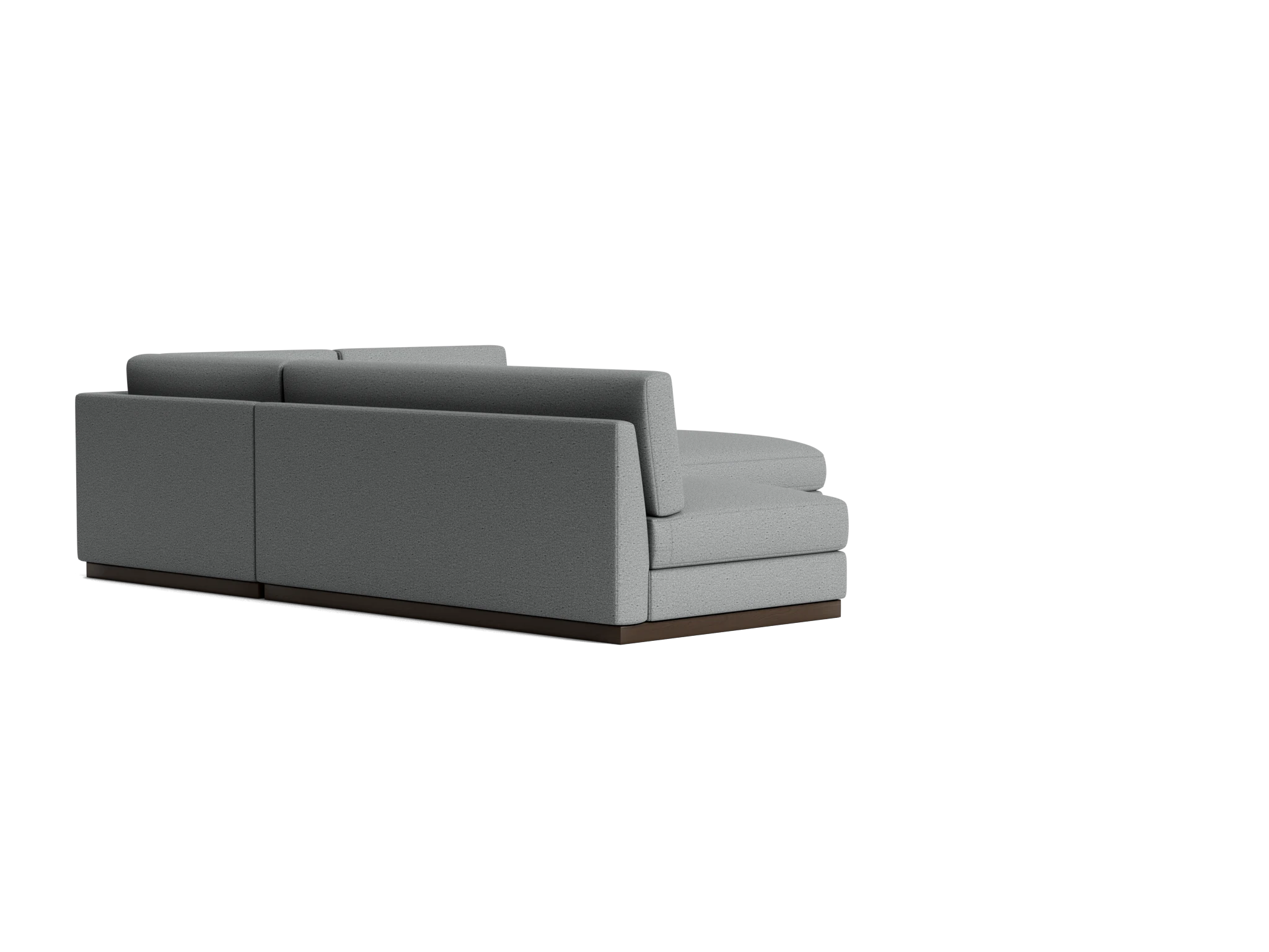 holt modular armless sectional essence ash