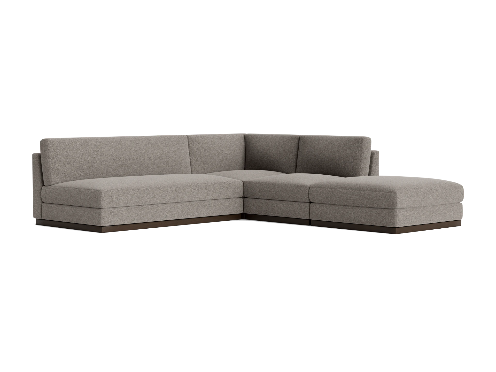 holt modular armless sectional cody slate