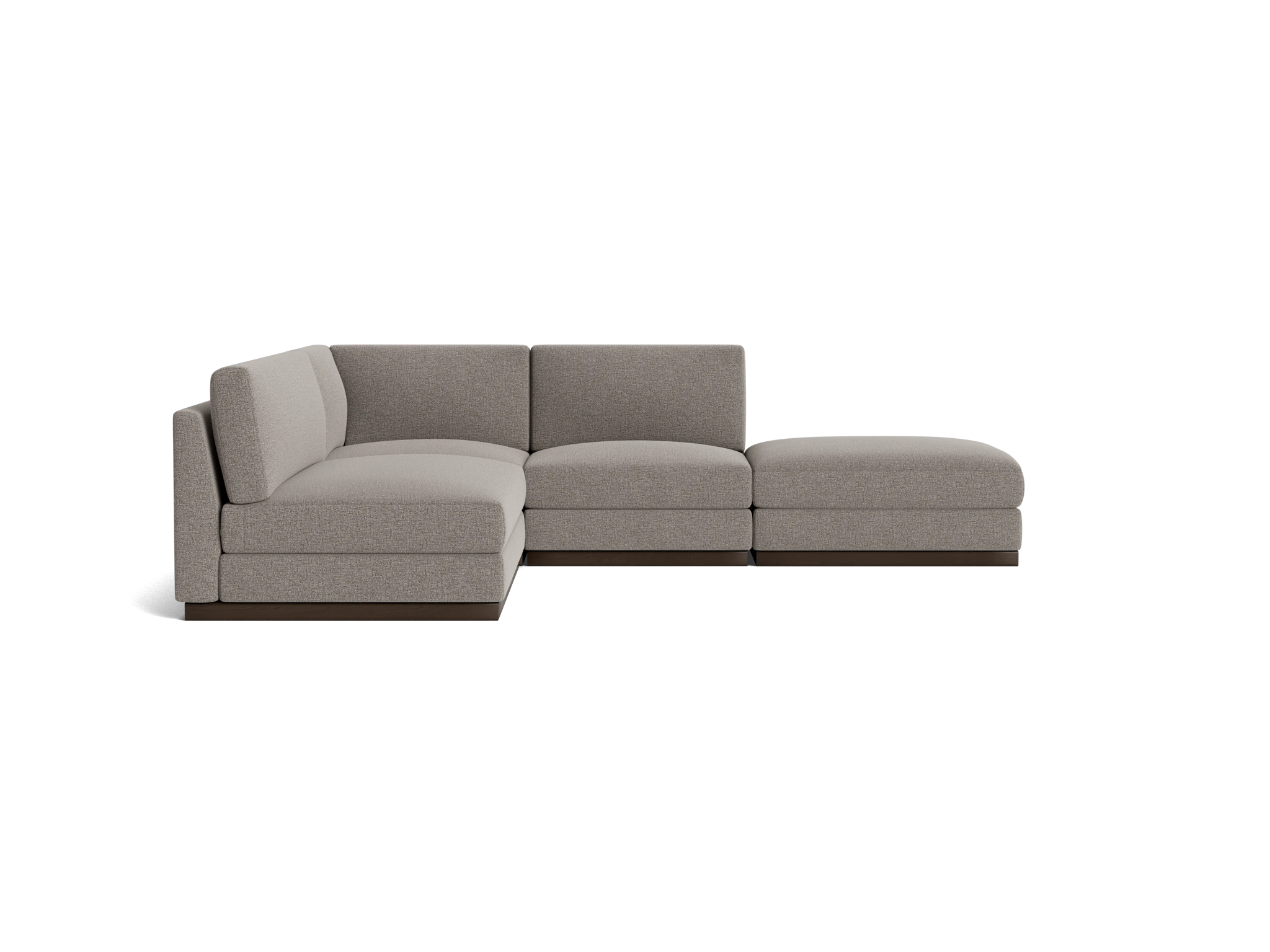holt modular armless sectional cody slate