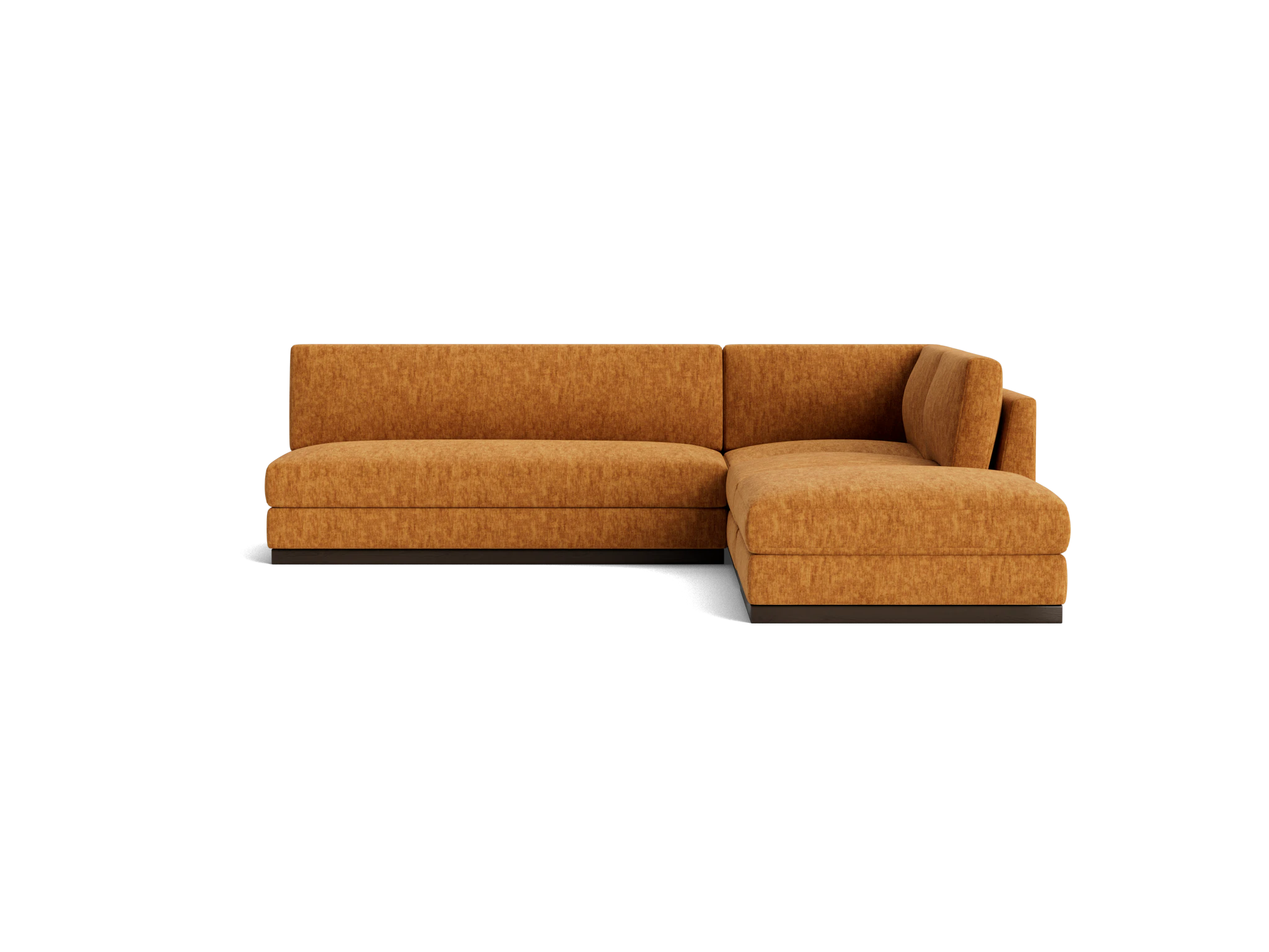 holt modular armless sectional crave ginger tea