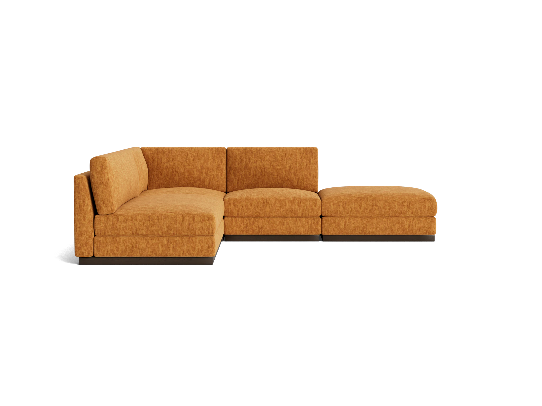 holt modular armless sectional crave ginger tea