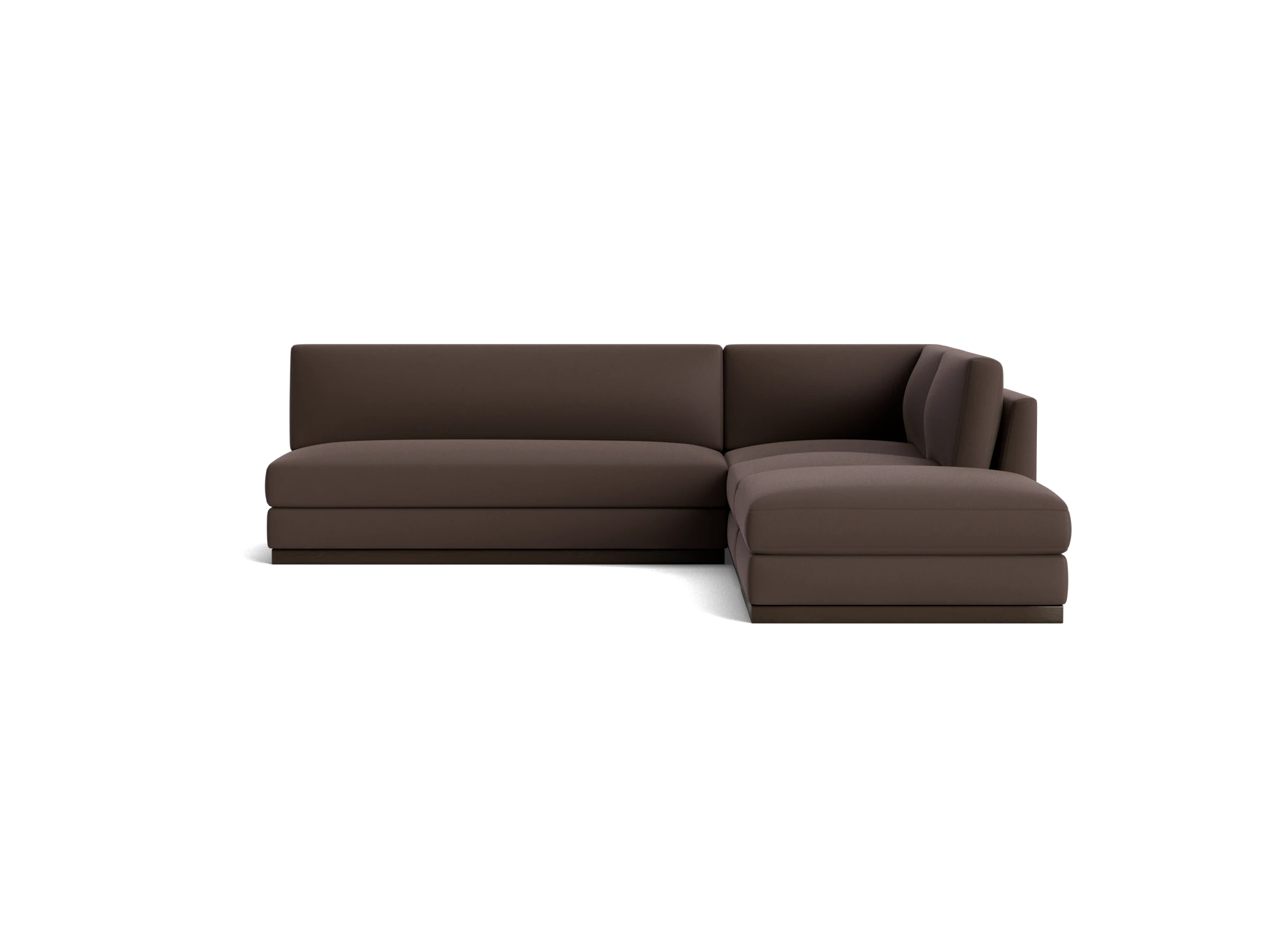 holt modular armless sectional washed california shadow