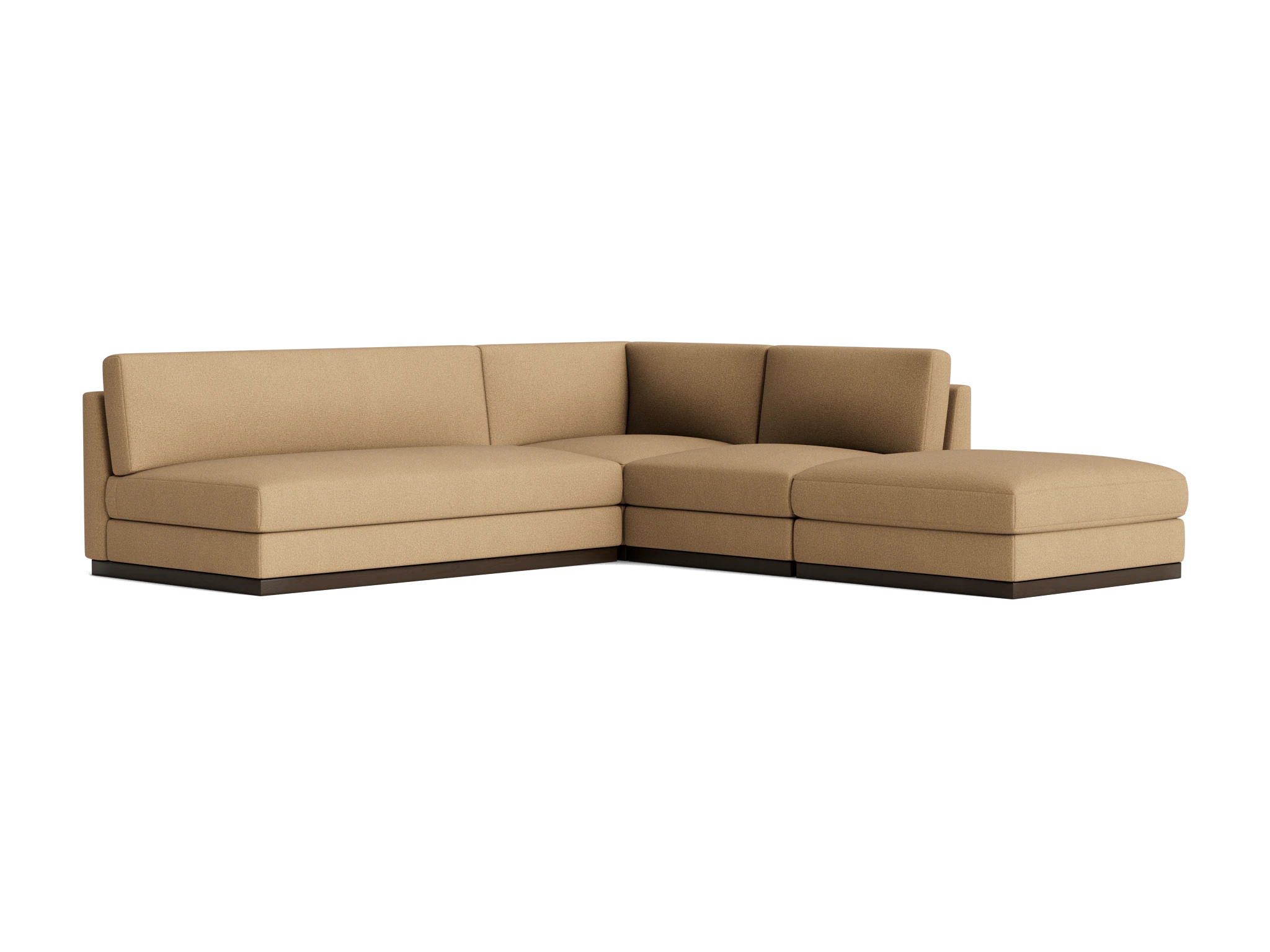 holt modular armless sectional faithful sand