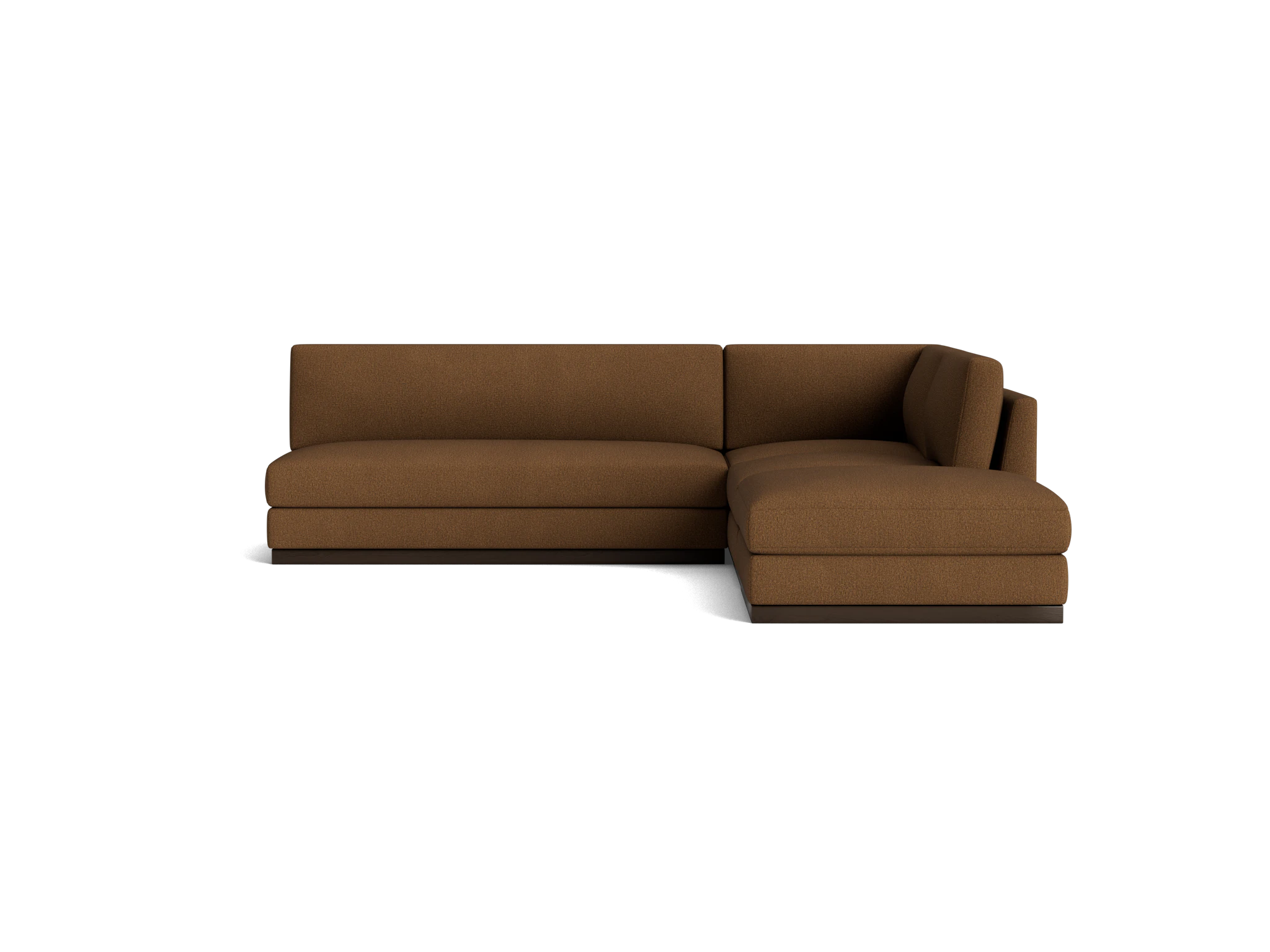 holt modular armless sectional faithful mocha