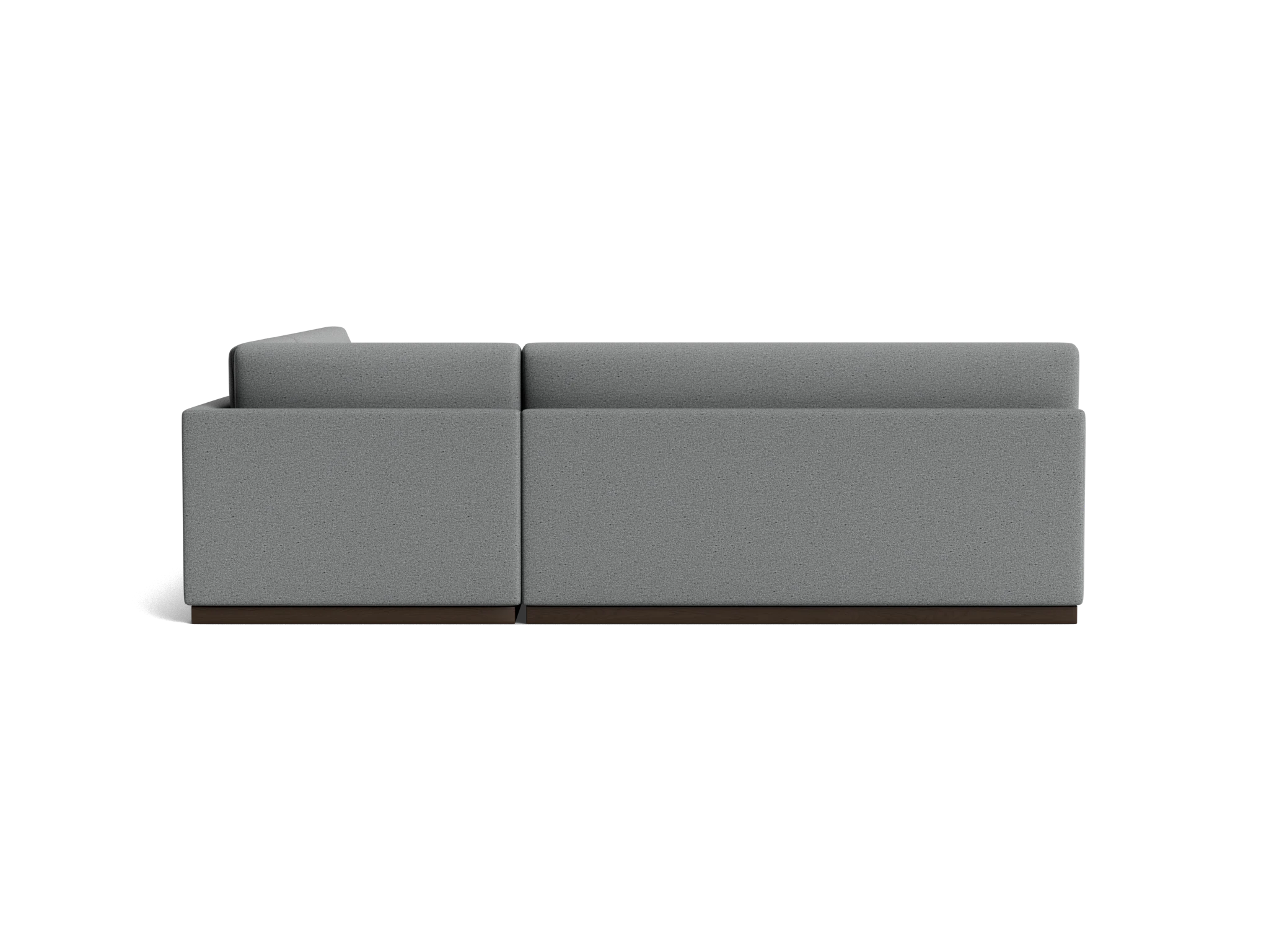 holt modular armless corner sectional essence ash
