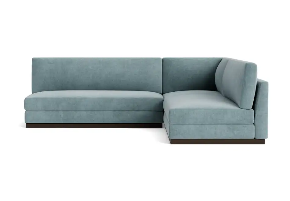 holt modular armless corner sectional plush mist