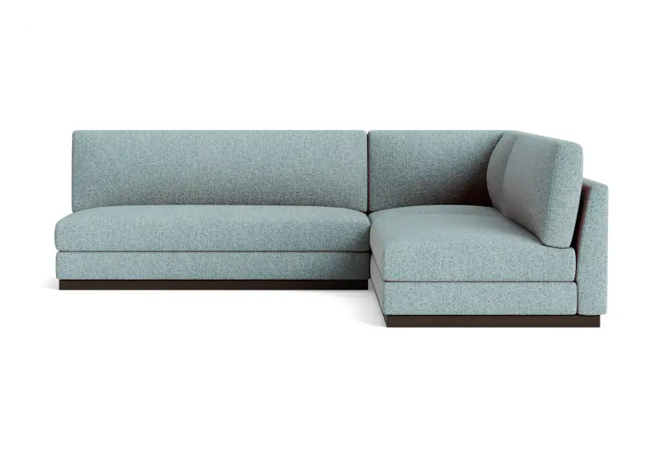 holt modular armless corner sectional bungalow slate