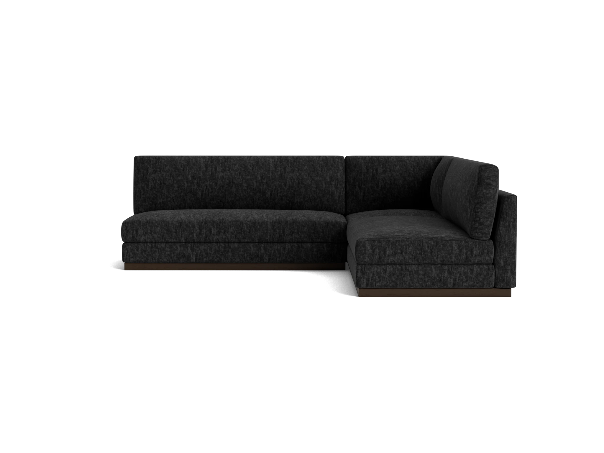 holt modular armless corner sectional crave lava rock