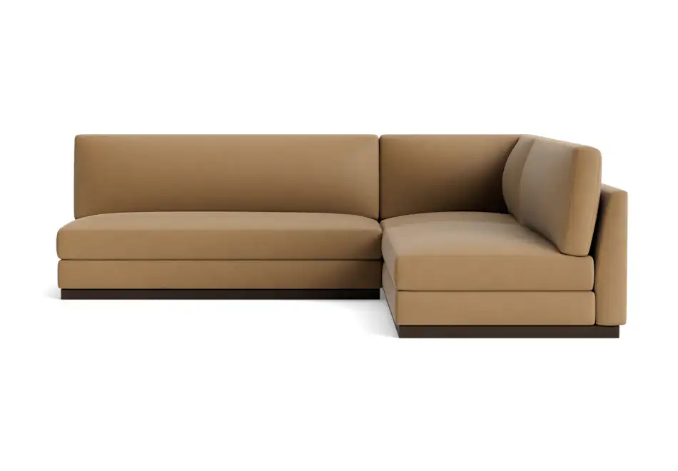 holt modular armless corner sectional washed california biscuit