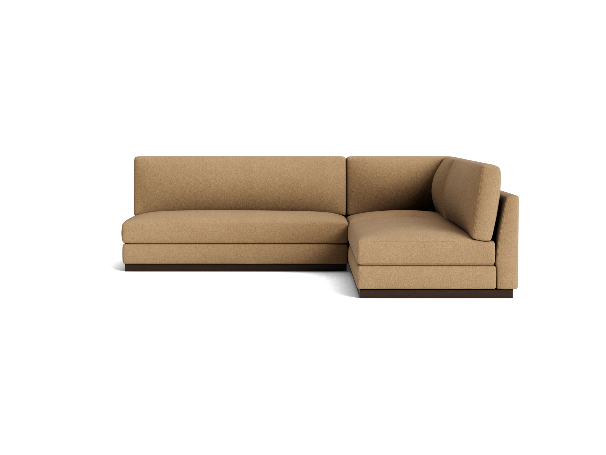 holt modular armless corner sectional faithful sand