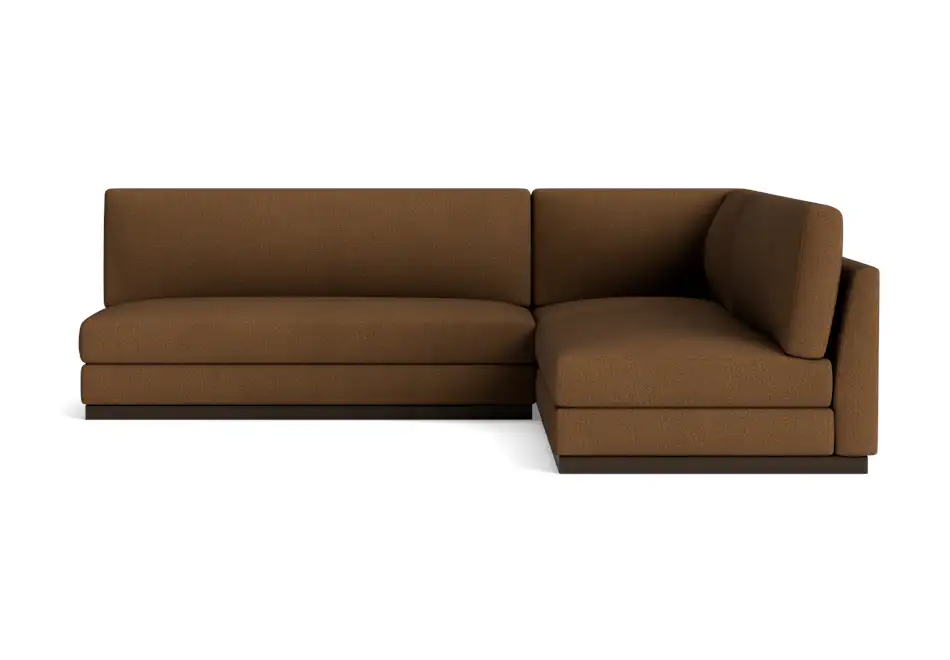 holt modular armless corner sectional faithful mocha