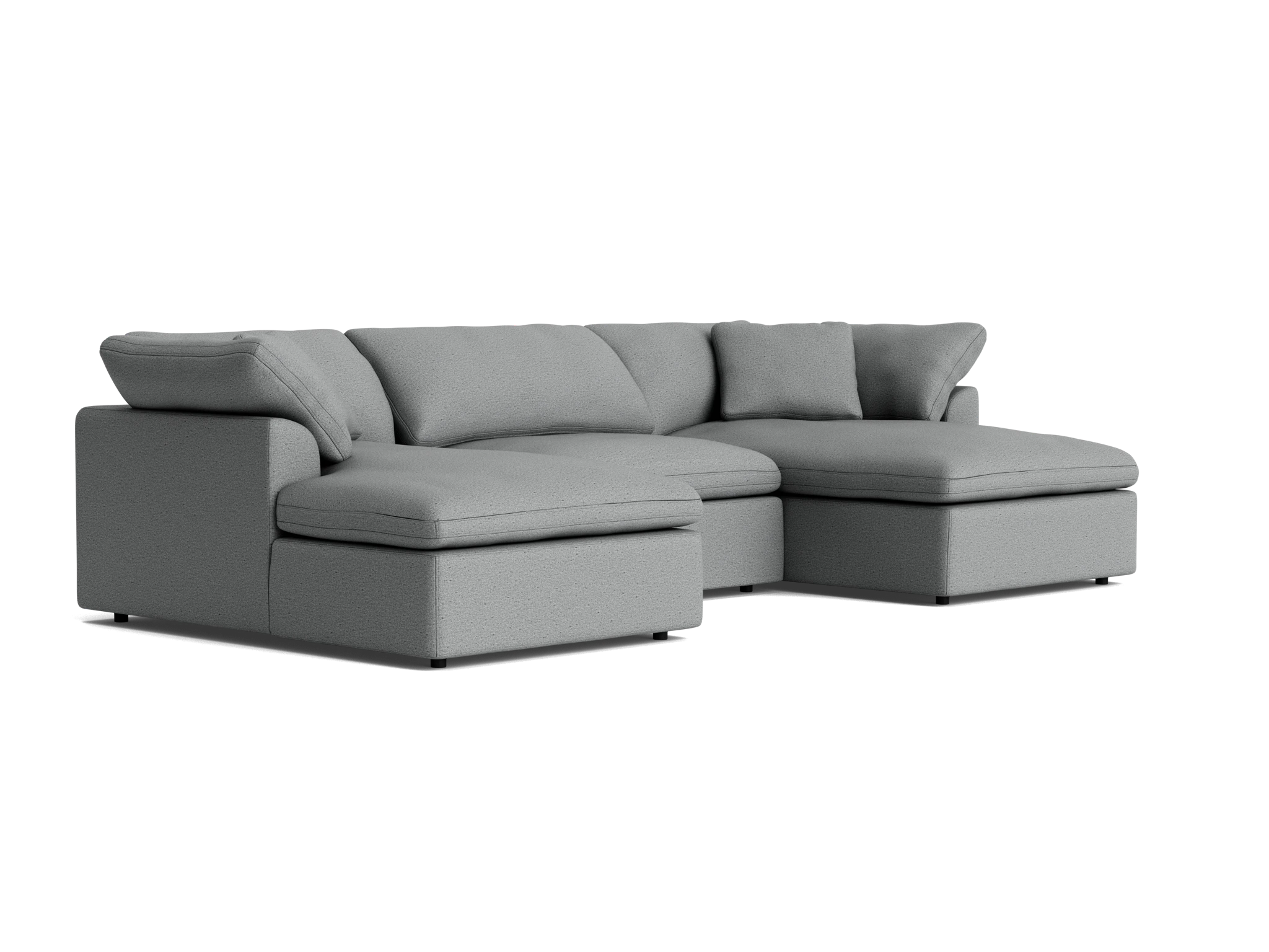 bryant modular double chaise sectional essence ash