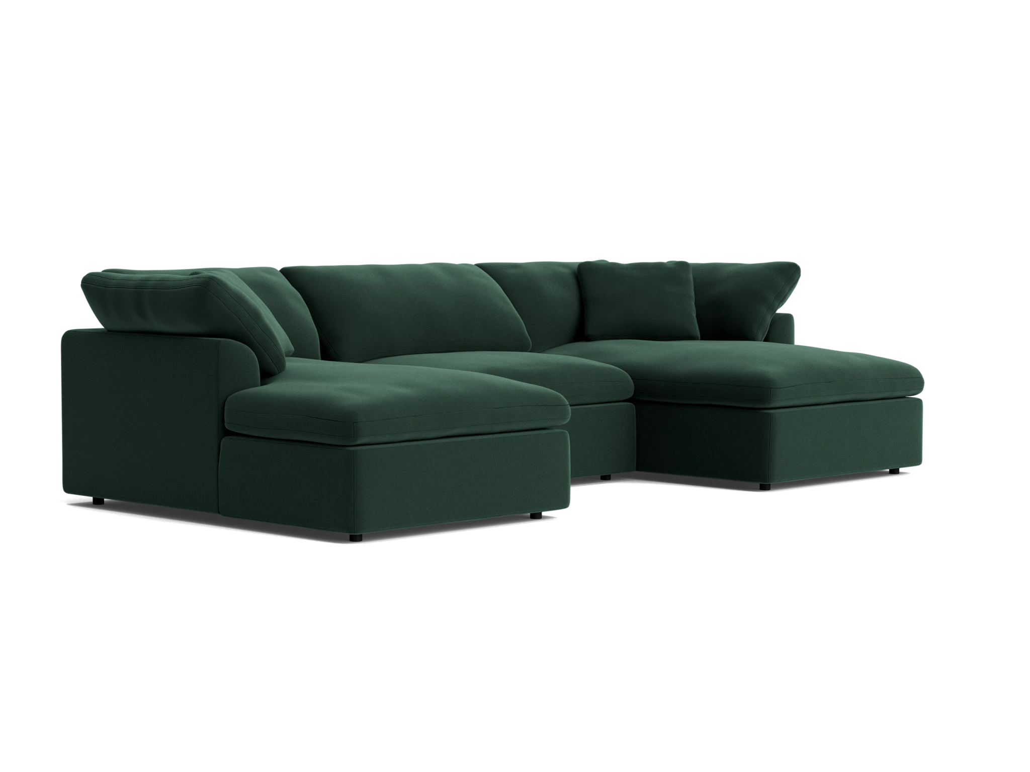 bryant modular double chaise sectional royale evergreen