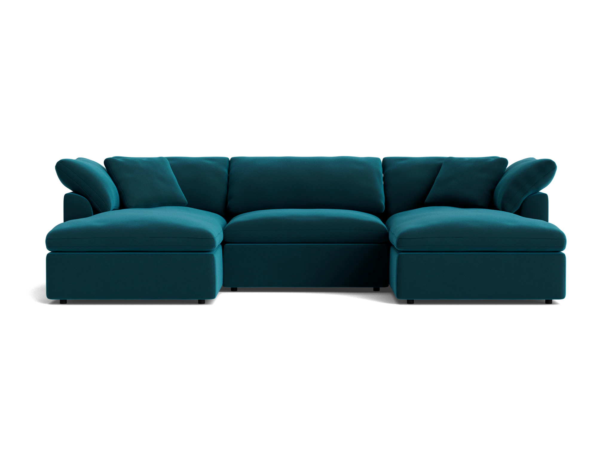 bryant modular double chaise sectional royale peacock