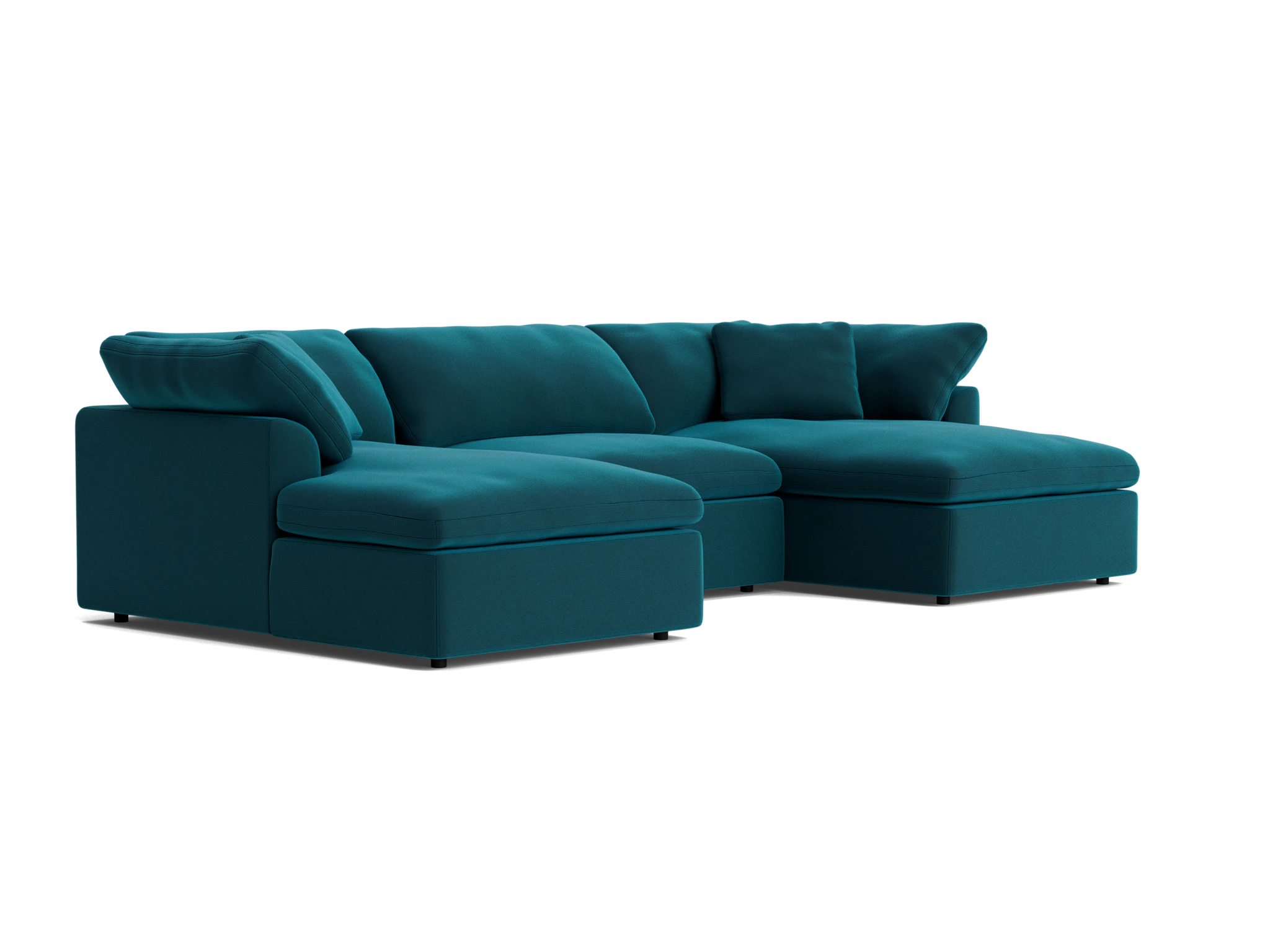 bryant modular double chaise sectional royale peacock