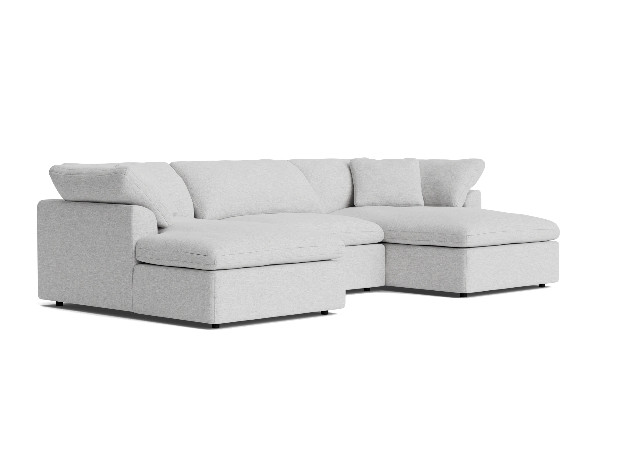 bryant modular double chaise sectional milo dove