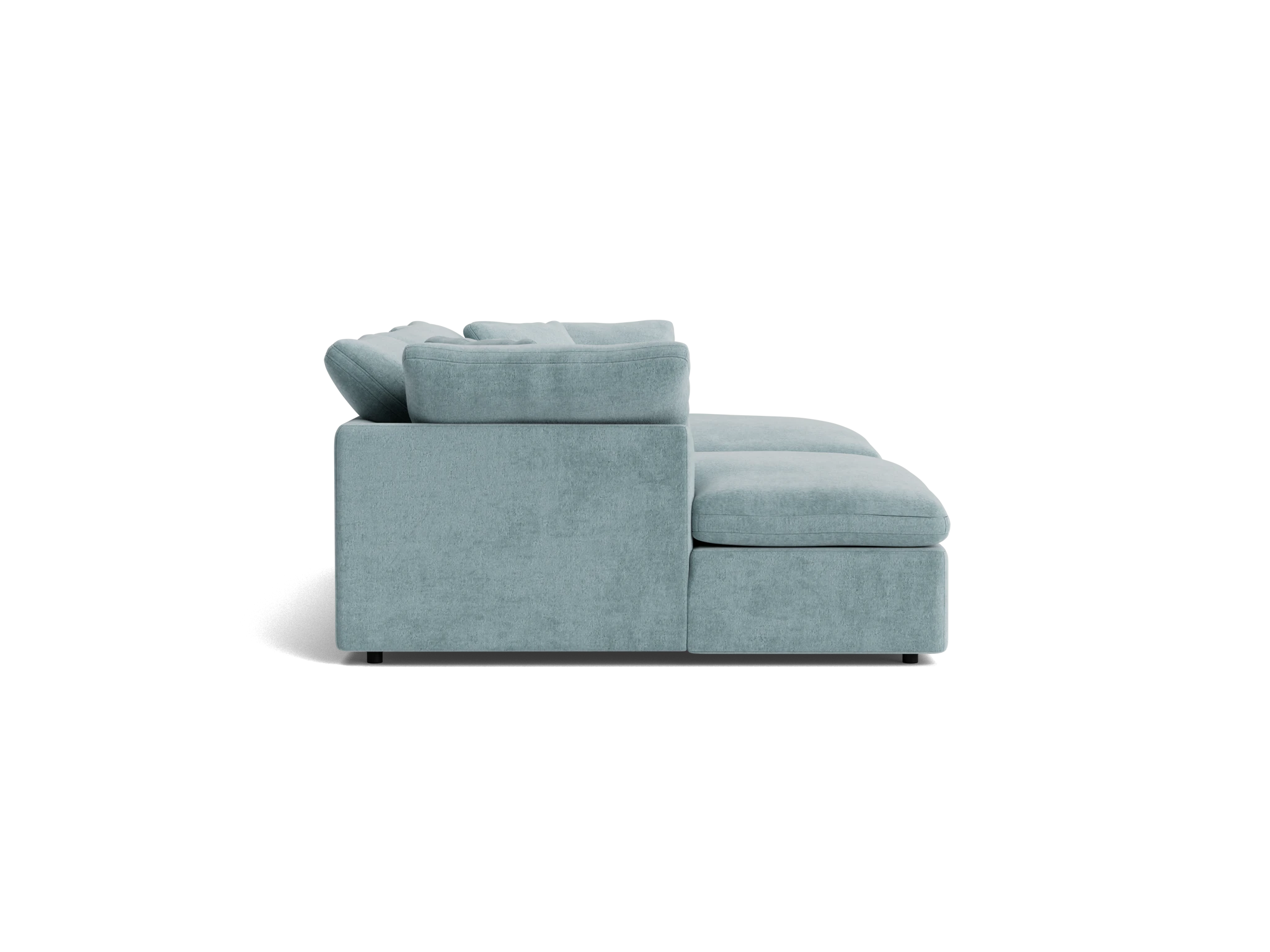 bryant modular double chaise sectional plush mist