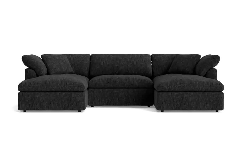 bryant modular double chaise sectional crave lava rock