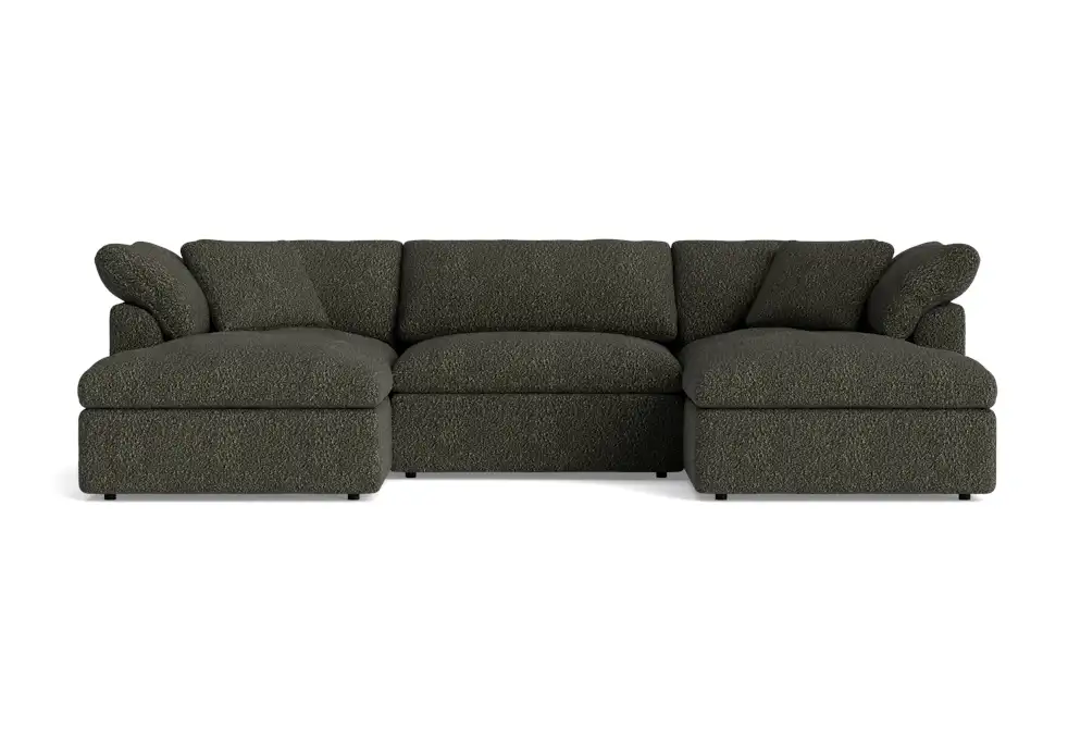 bryant modular double chaise sectional bubbly cucumber
